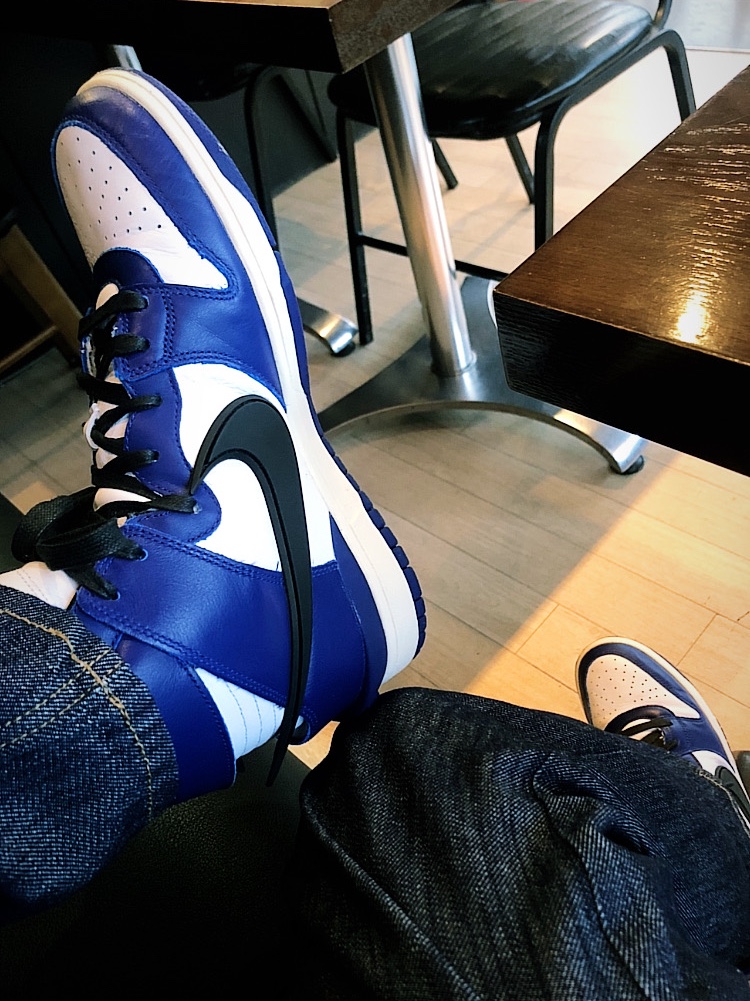 Nike x Ambush Dunk High Deep Royal Blue 착용 스타일 - 2