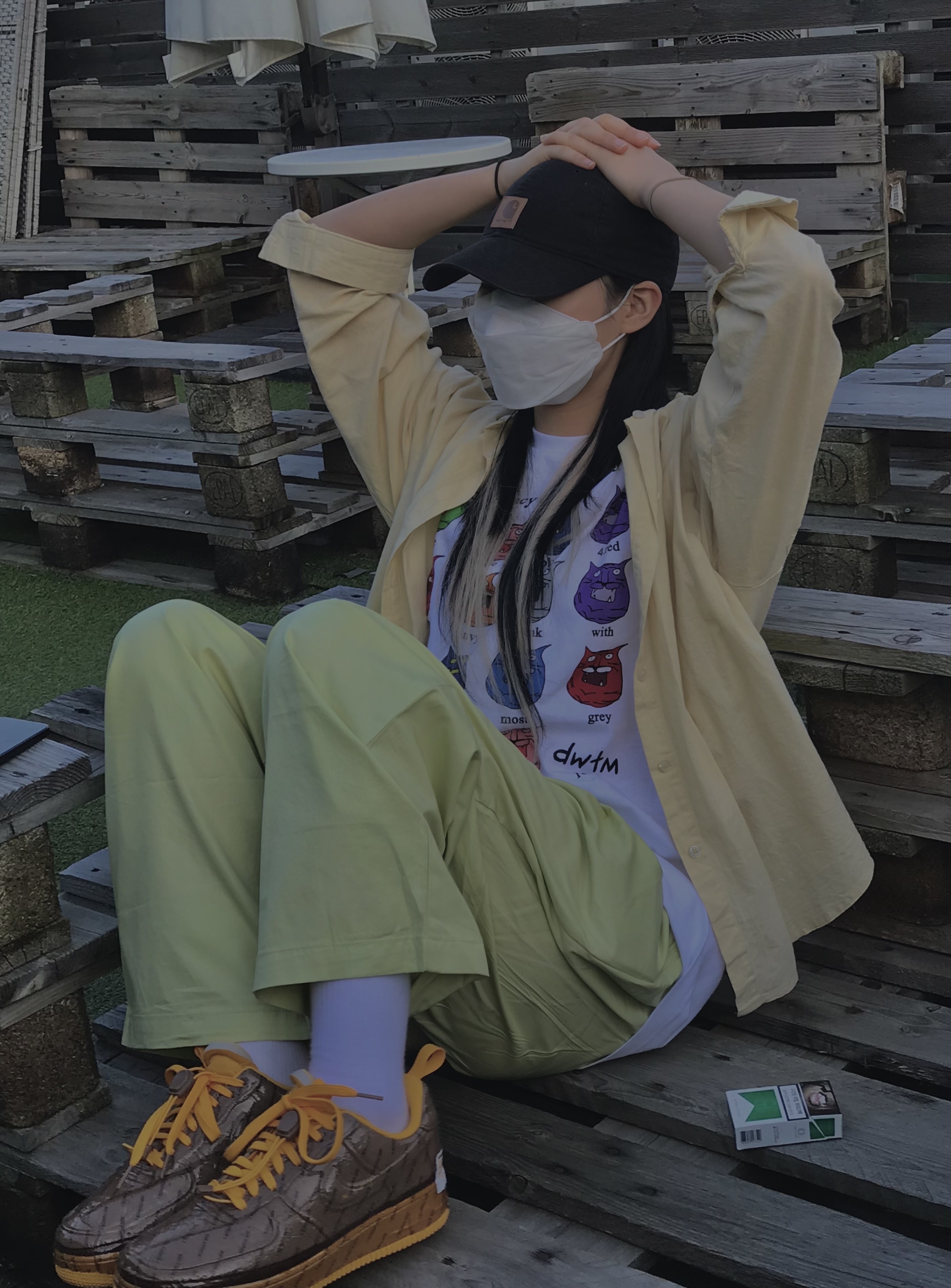 Nike Air Force 1 Experimental Archaeo Brown 착용 스타일 - 3