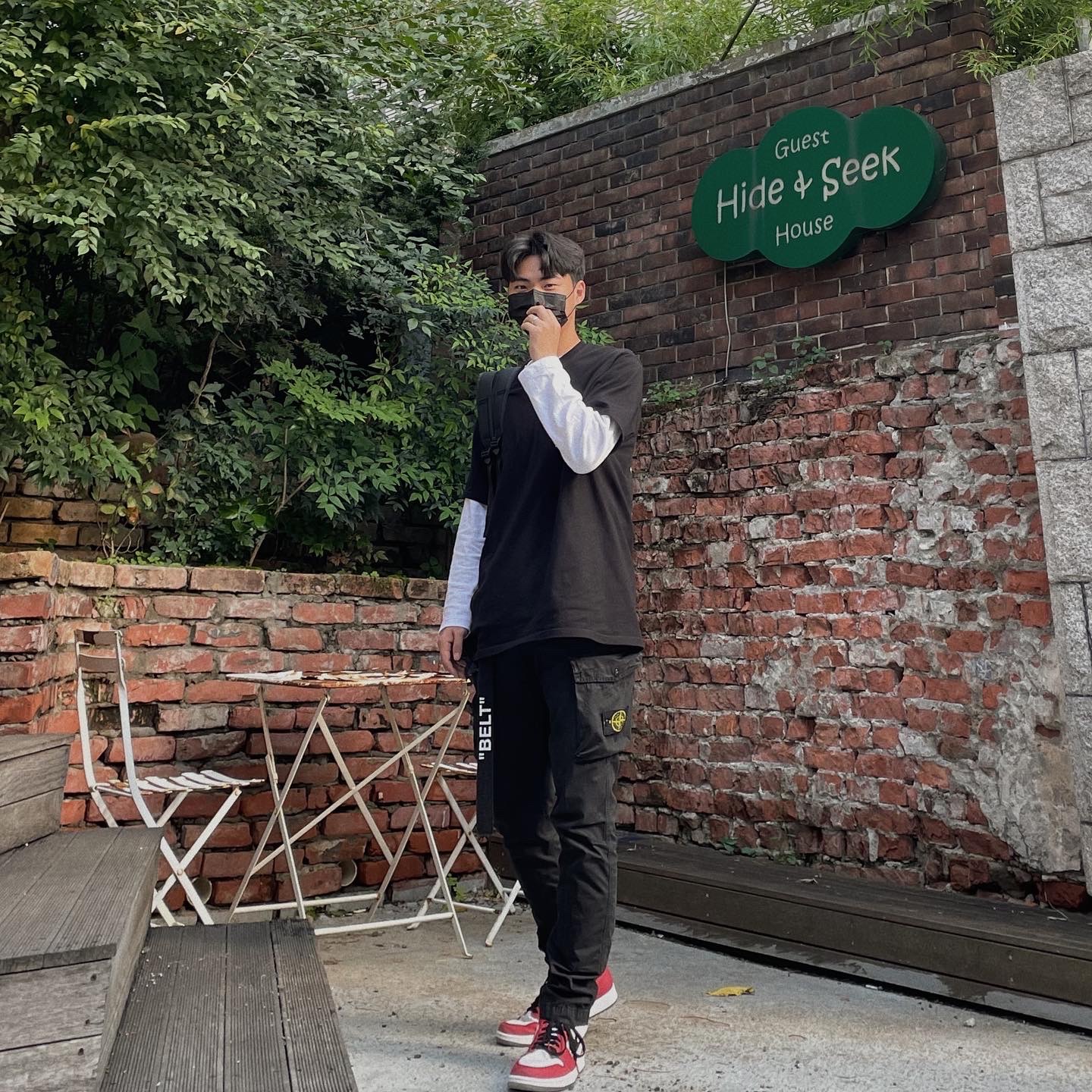 Stussy One World T-Shirt Black, Jordan 1 Retro High Spider-Man Origin Story 착용 스타일 - 2