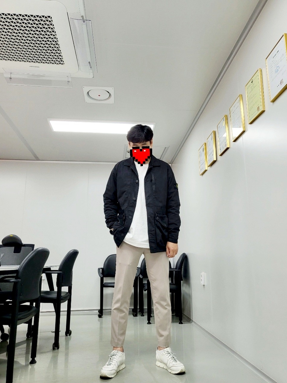 Stone Island 439WN T.CO+OLD Jacket Black - 21SS 착용 스타일