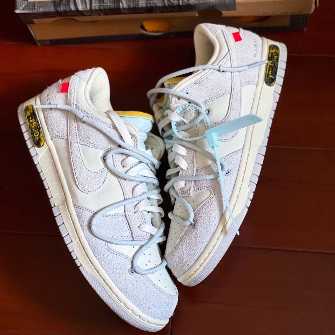 Nike x Off-White Dunk Low The 50 - Lot 37 착용 스타일 - 1