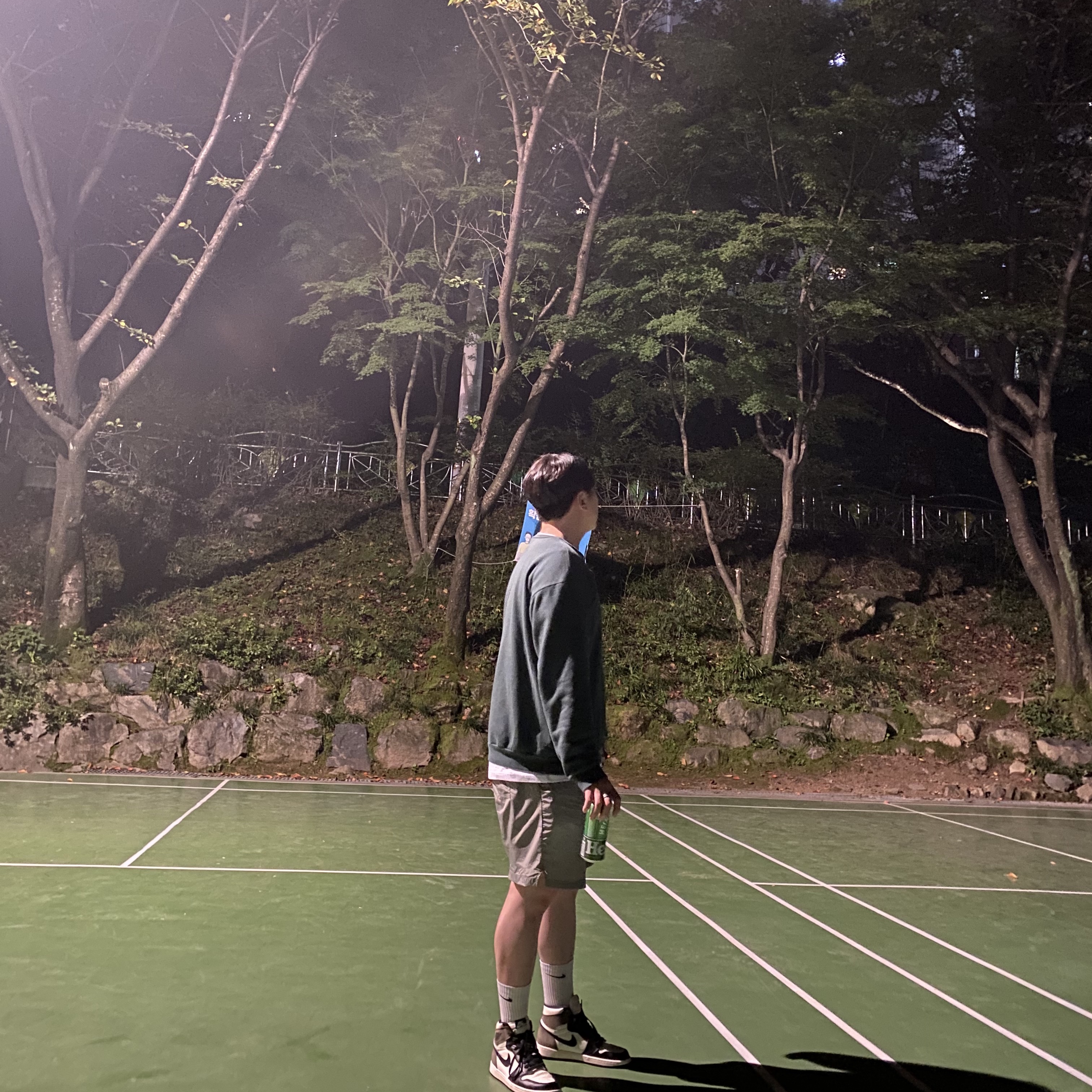 Jordan 1 Retro High OG Black Mocha, IAB Studio Woven Shorts Gray 착용 스타일