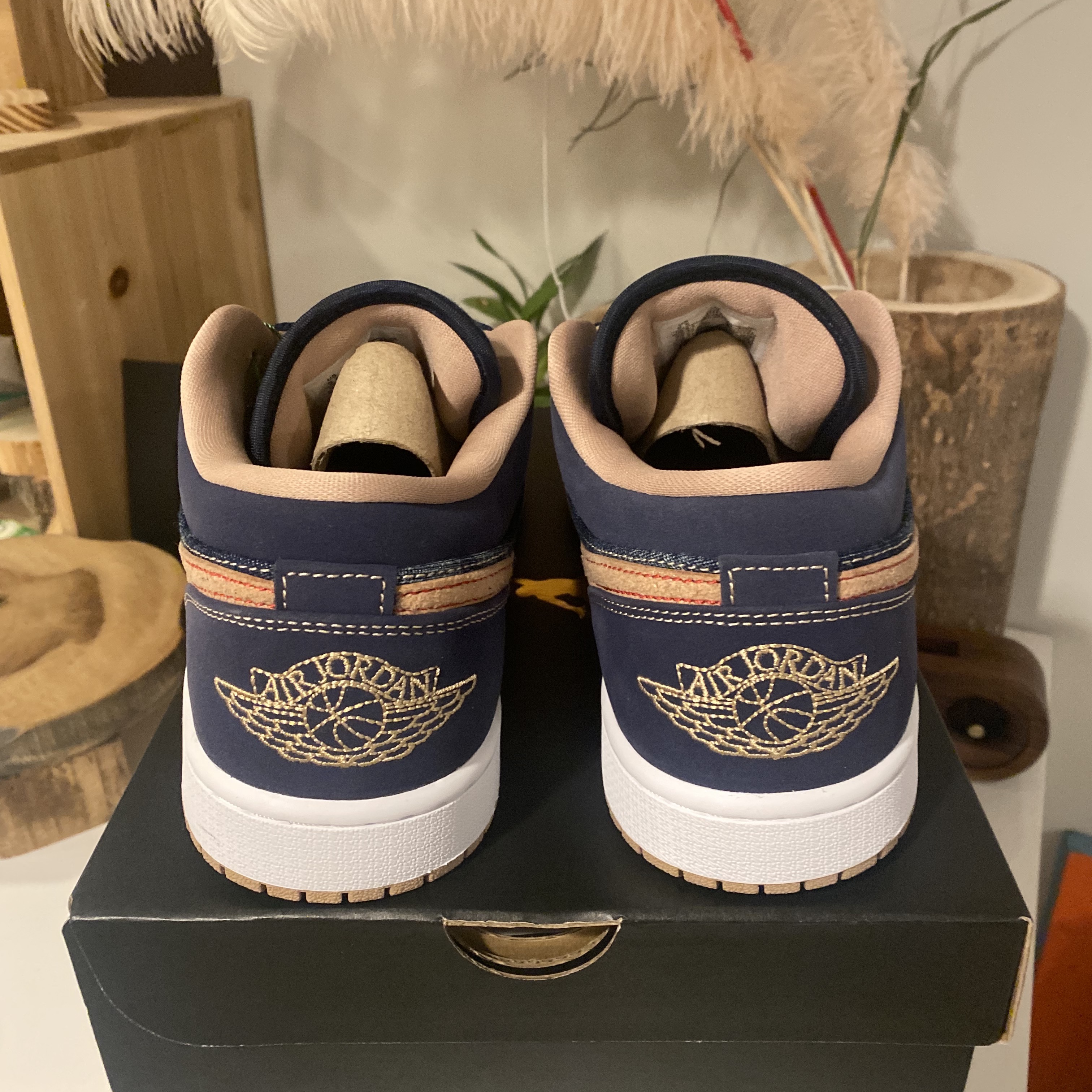 Jordan 1 Low SE Denim 착용 스타일 - 4