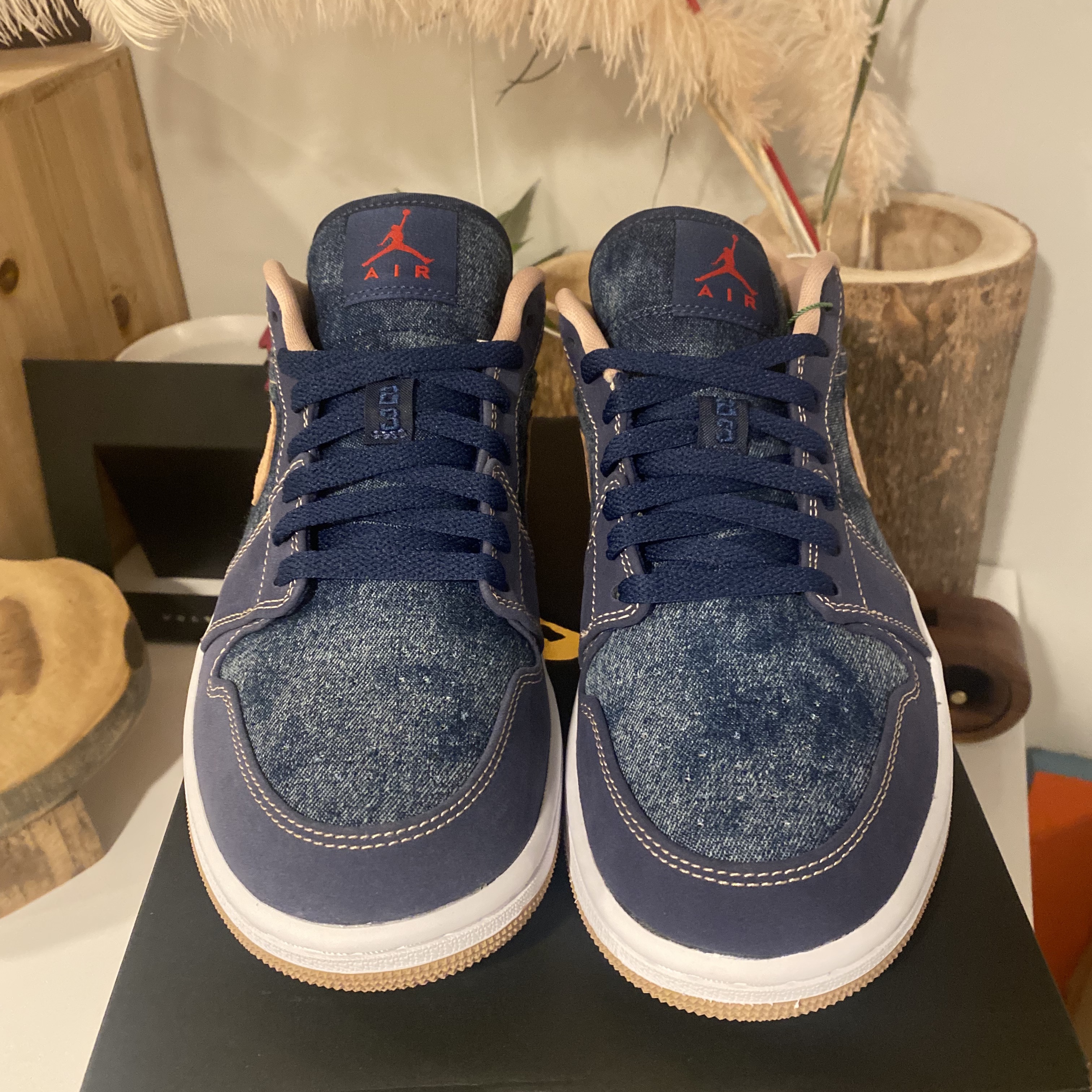 Jordan 1 Low SE Denim 착용 스타일 - 3