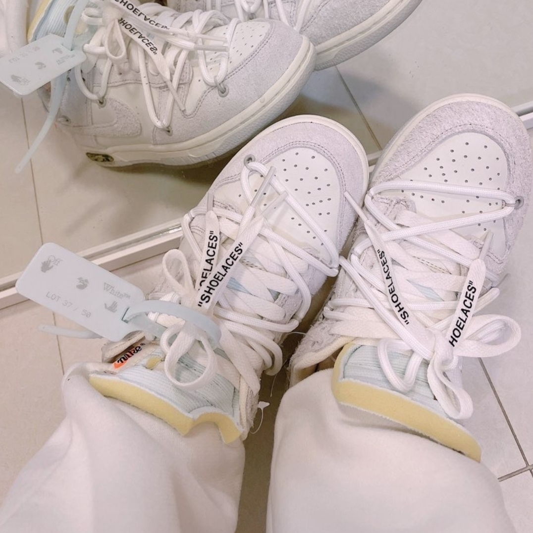 Nike x Off-White Dunk Low The 50 - Lot 37 착용 스타일 - 3