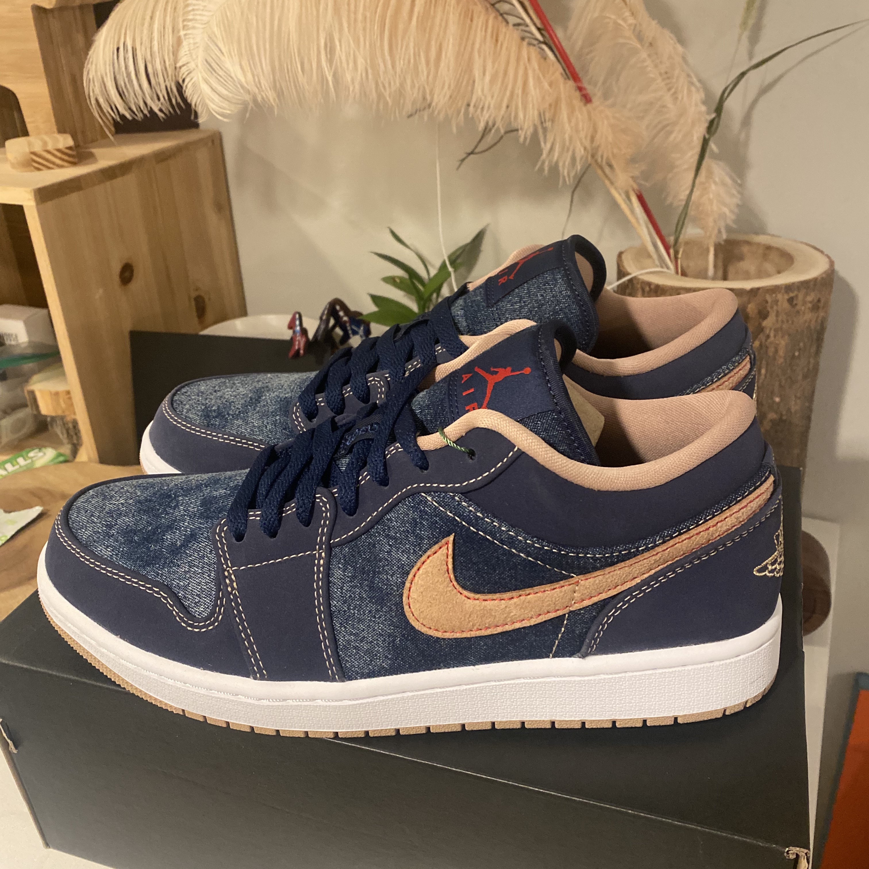 Jordan 1 Low SE Denim 착용 스타일 - 2