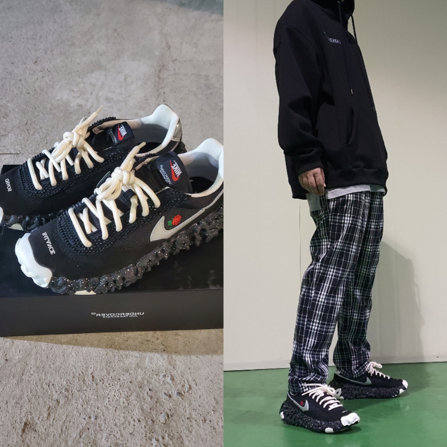 Nike x Undercover Overbreak SP Black 착용 스타일