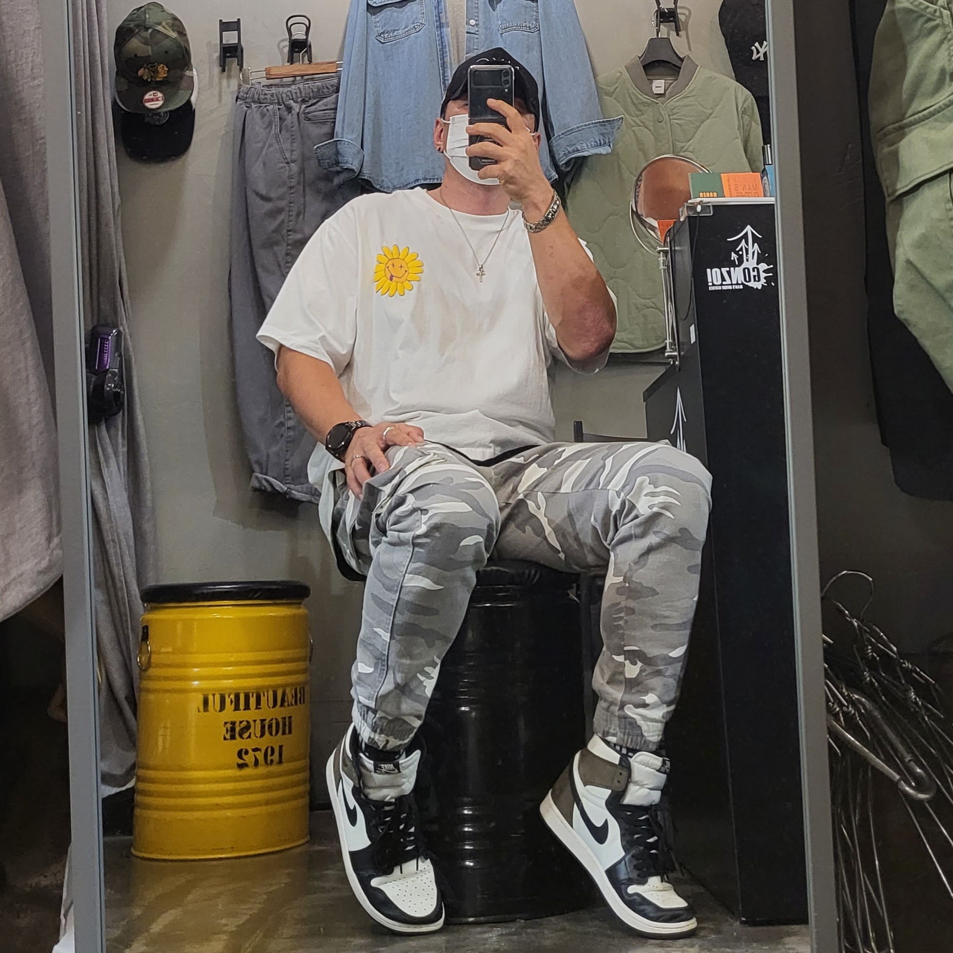 Jordan 1 Retro High OG Black Mocha 착용 스타일
