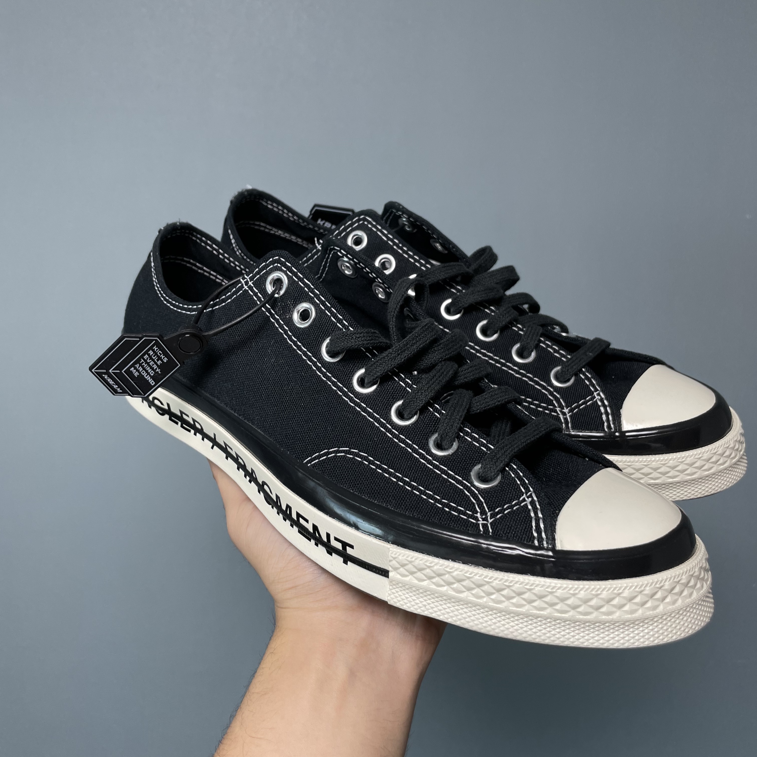 Converse x Moncler x Fragment Chuck 70 Ox Fraylor III Black 착용 스타일 - 2