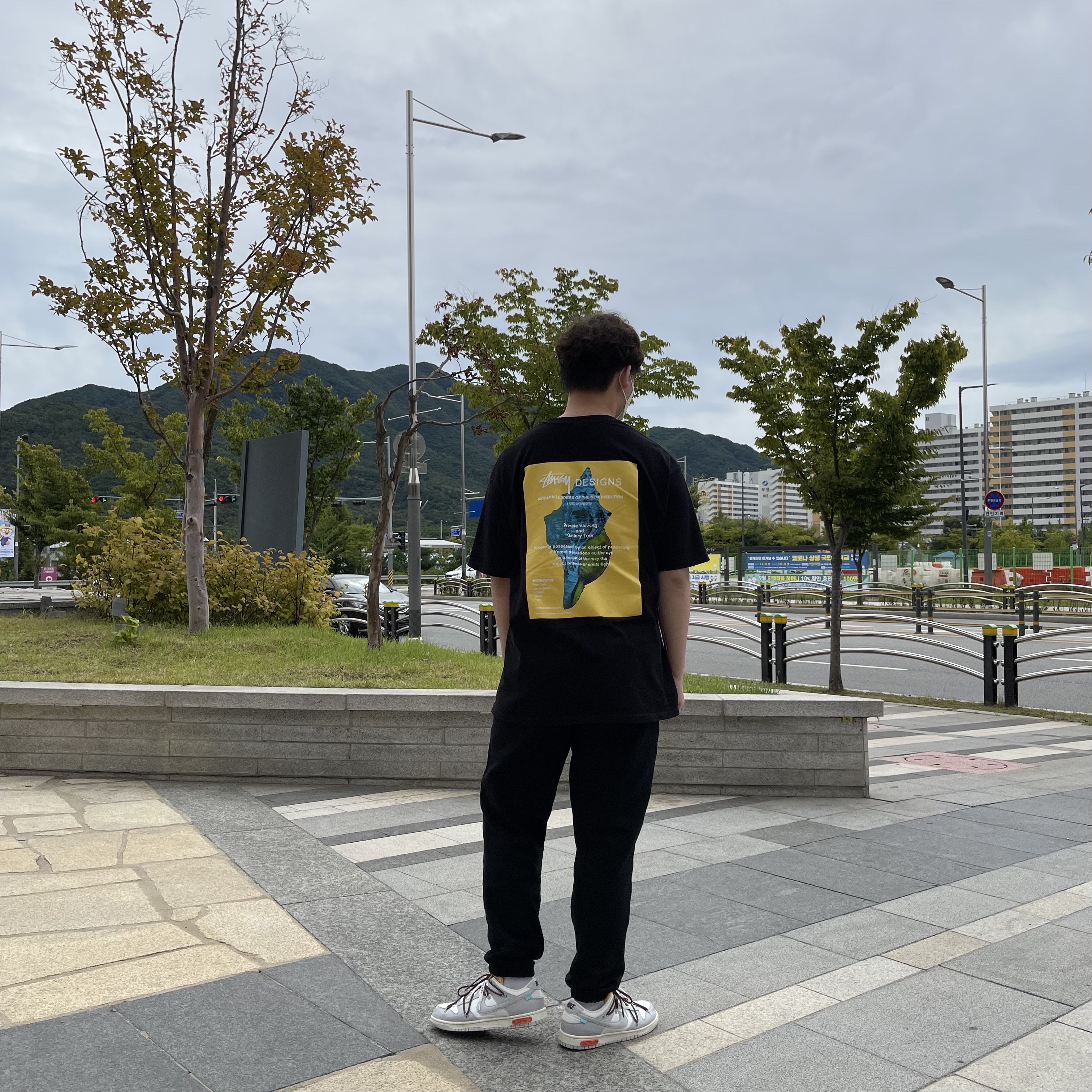 Stussy Modern Leaders T-Shirt Black, Nike x Off-White Dunk Low The 50 - Lot 46 착용 스타일