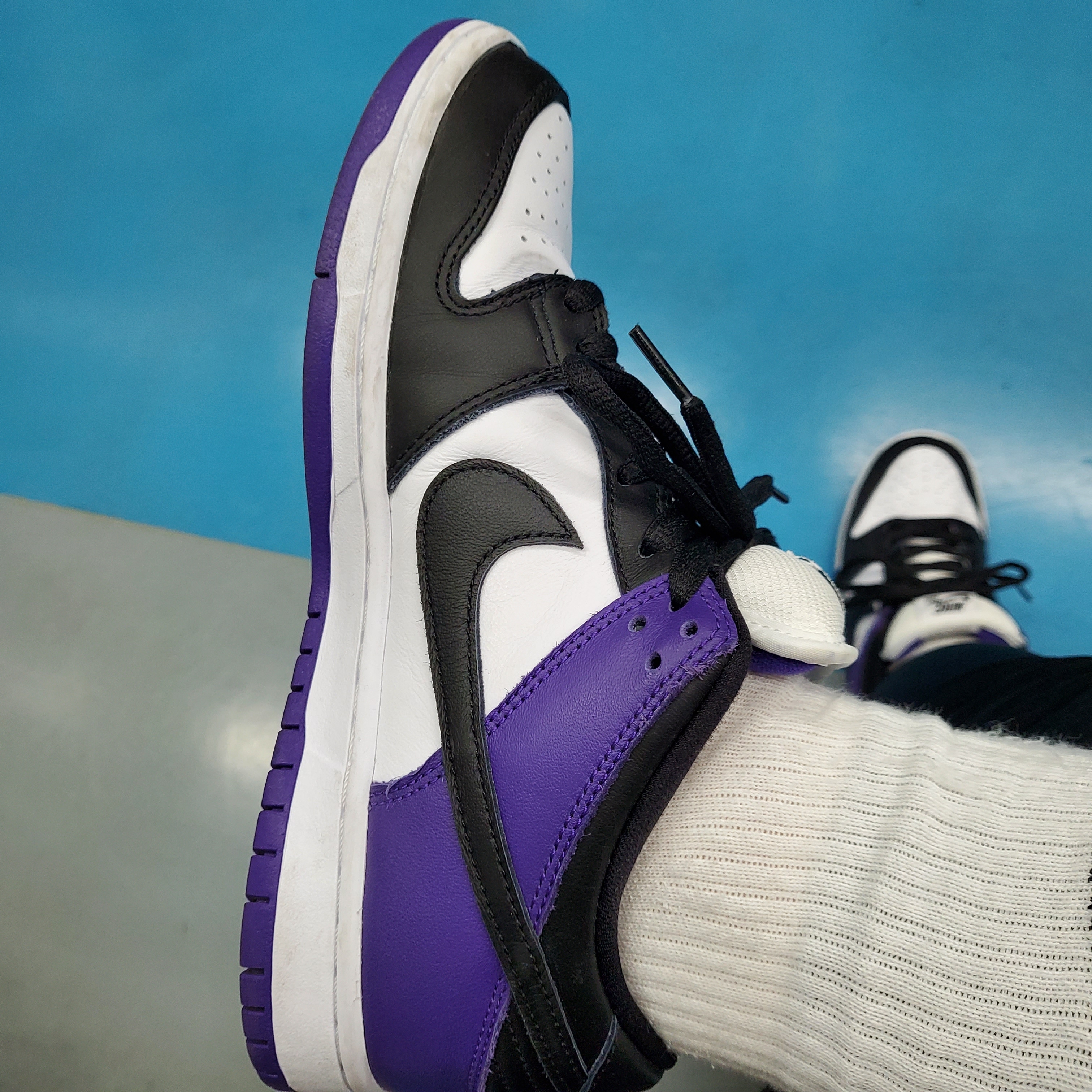 Nike SB Dunk Low Pro Court Purple 착용 스타일