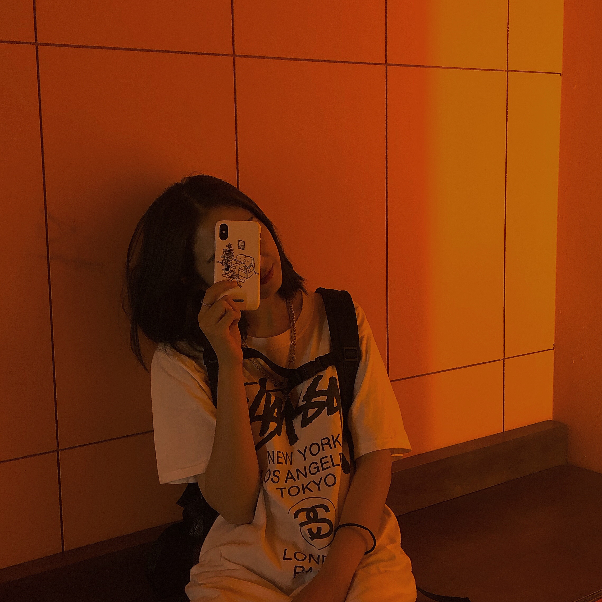 Stussy World Tour T-Shirt White 착용 스타일