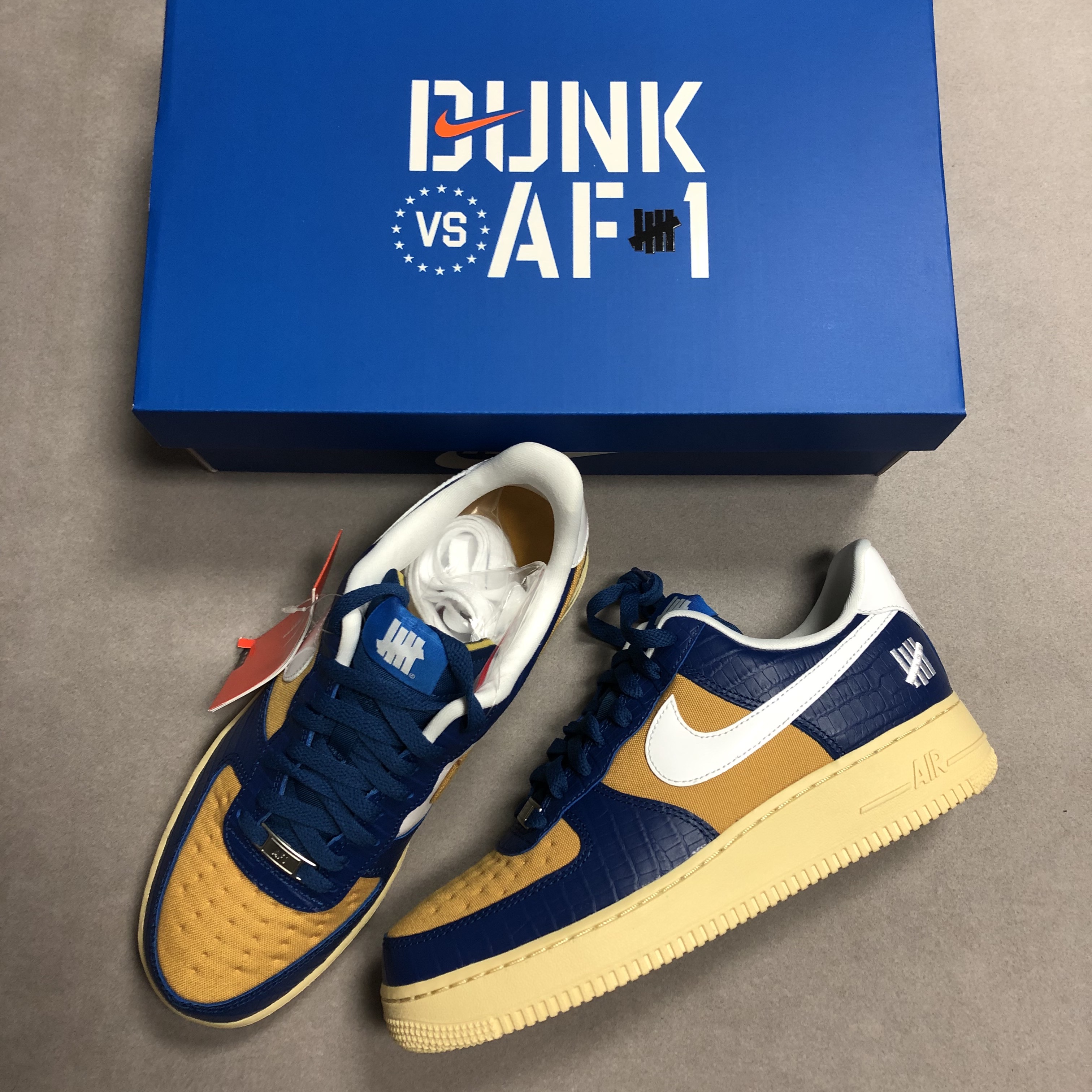 Nike x Undefeated Air Force 1 Low SP 5 On It Court Blue 착용 스타일