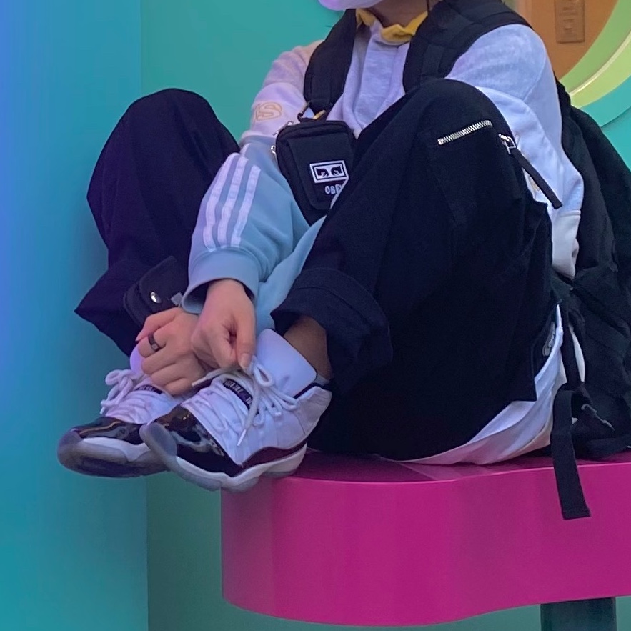 Jordan 11 Retro Concord 2018, (GS) Jordan 11 Retro Concord 2018 착용 스타일 - 2