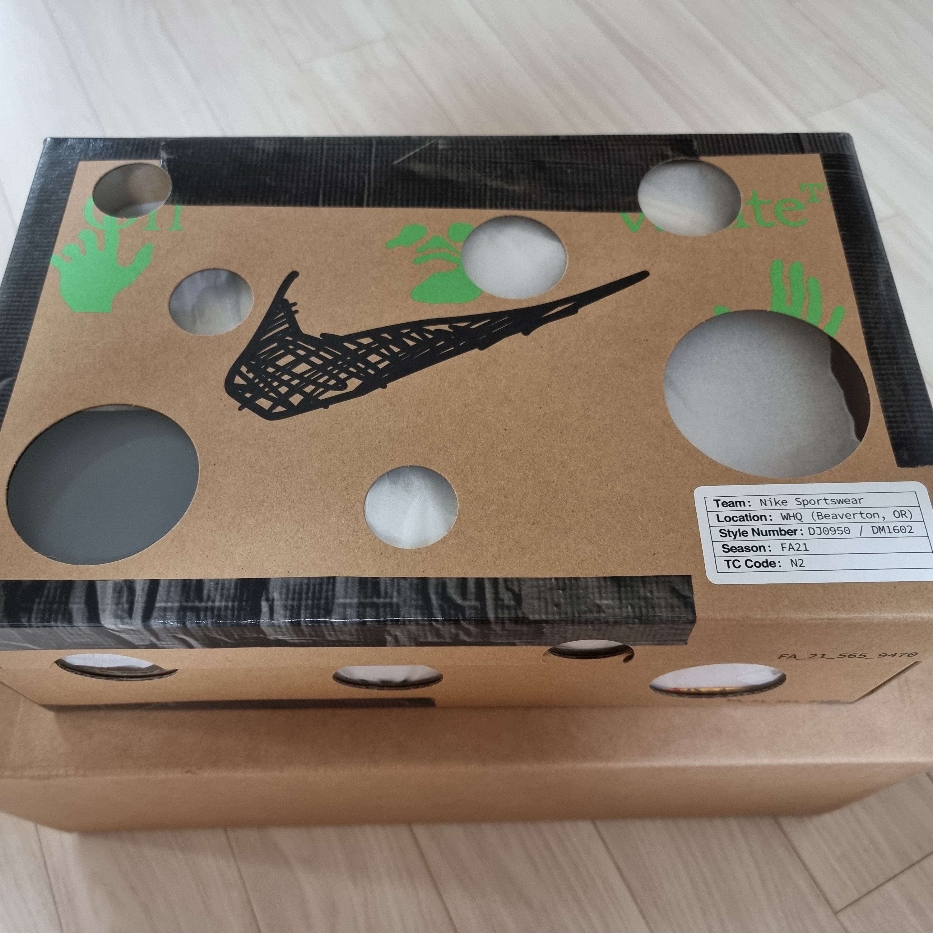 Nike x Off-White Dunk Low The 50 - Lot 18 착용 스타일 - 1
