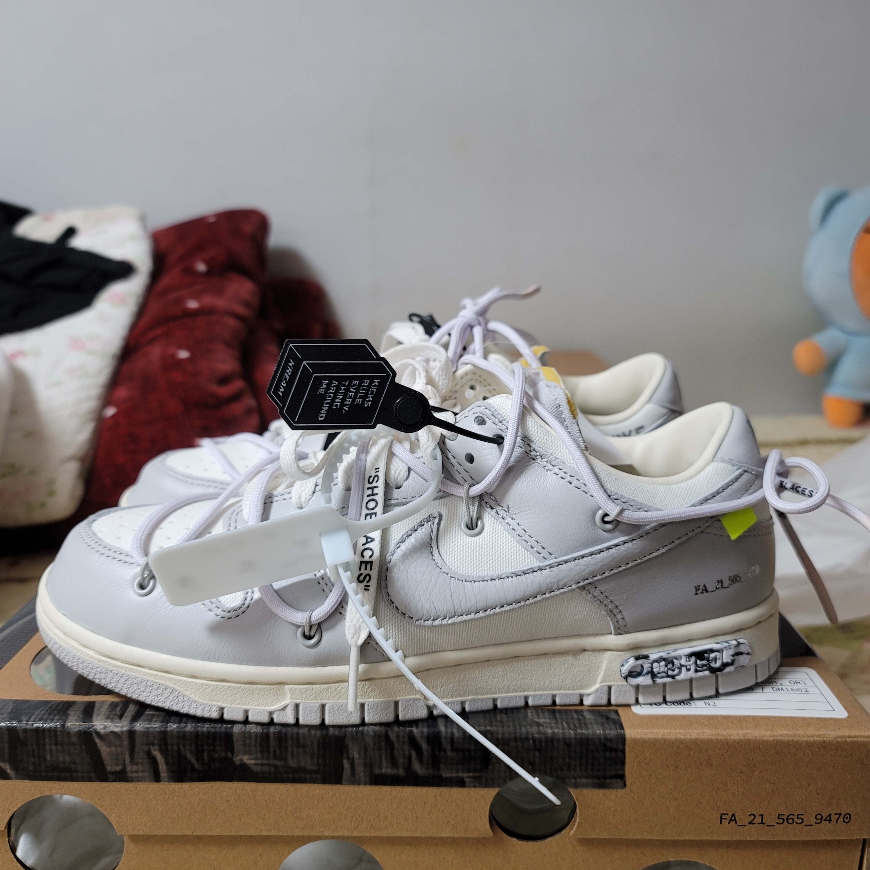 Nike x Off-White Dunk Low The 50 - Lot 49, Nike x Off-White Dunk Low The 50 - Lot 18 착용 스타일 - 1