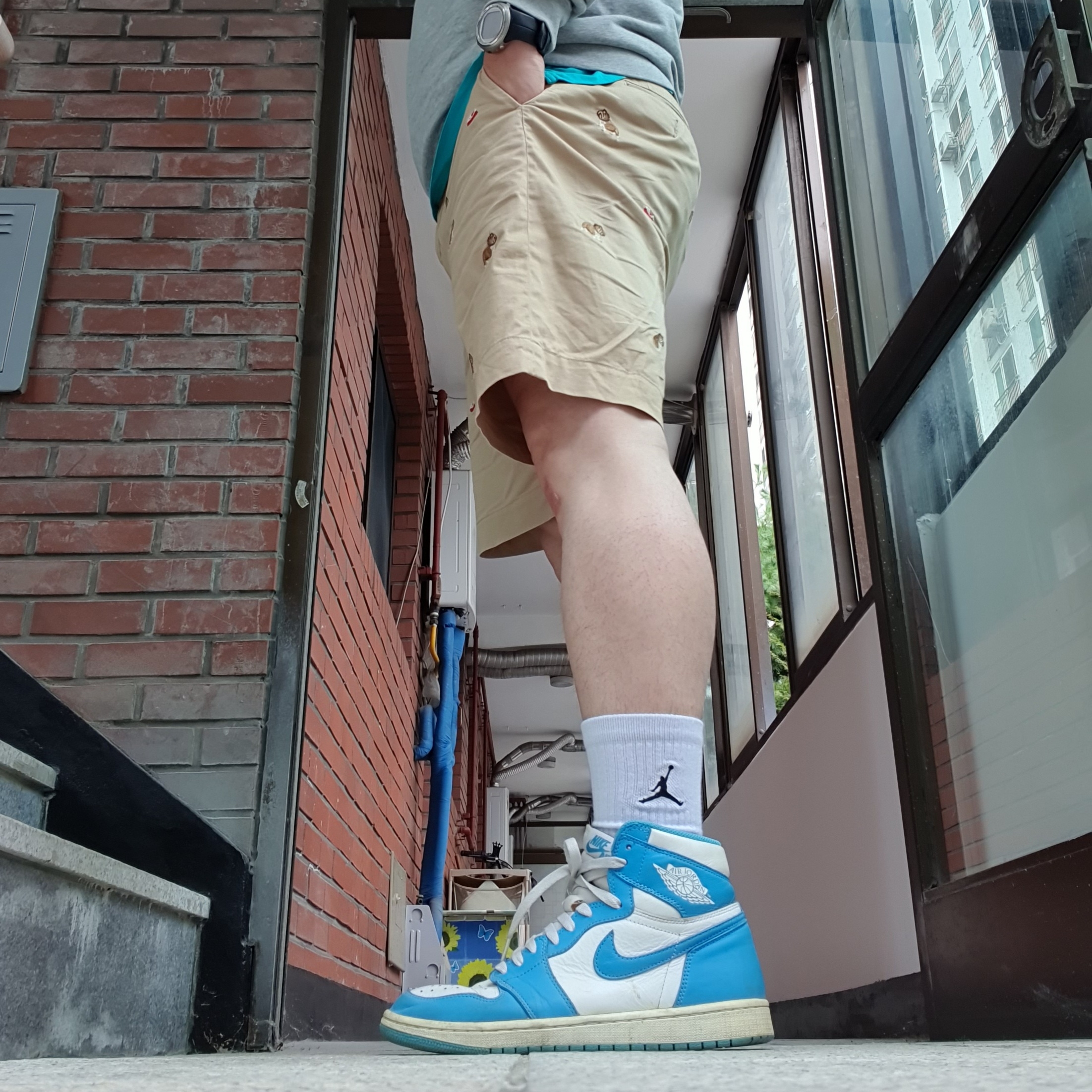 Jordan 1 Retro UNC 착용 스타일