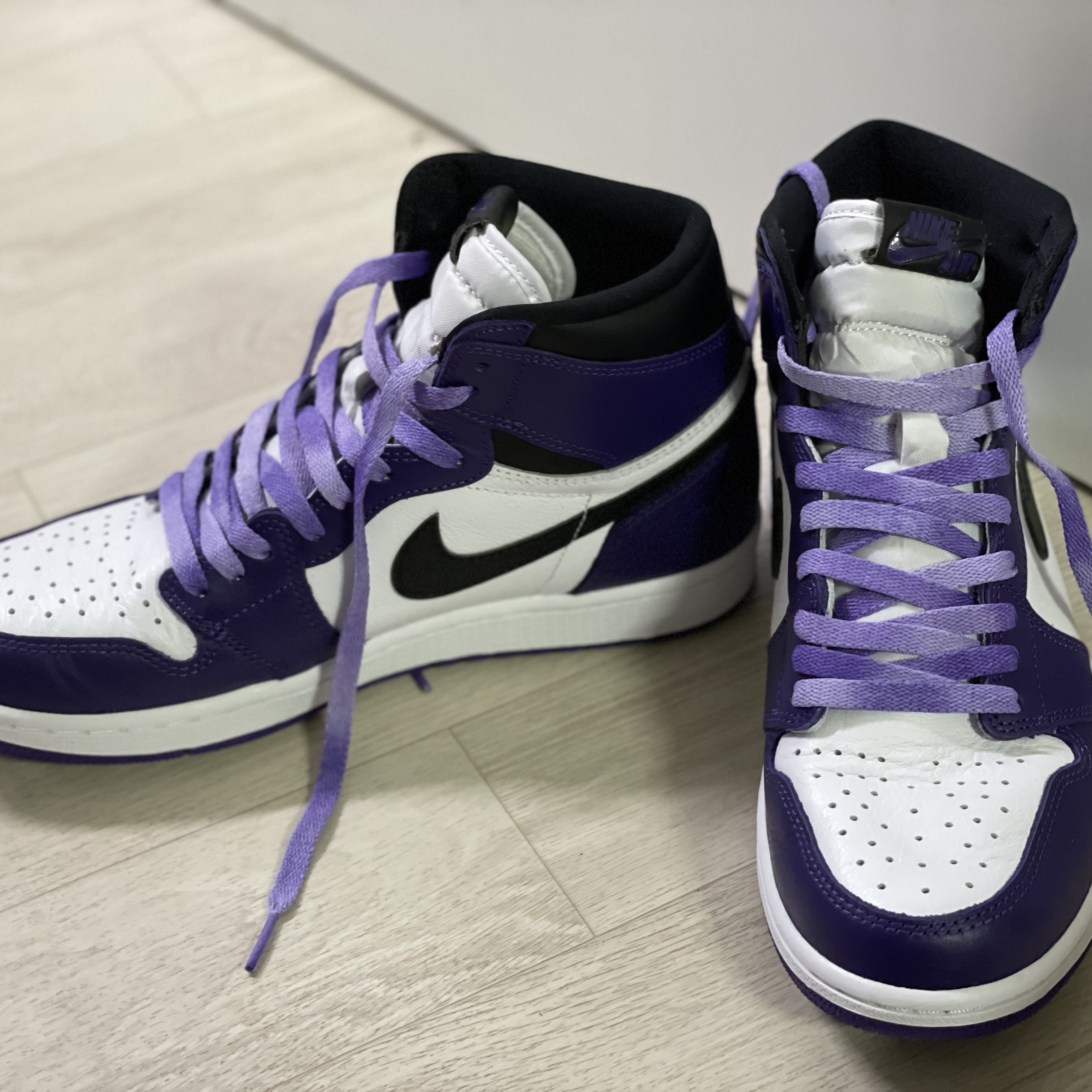 Jordan 1 Retro High OG Court Purple 2020 착용 스타일 - 1