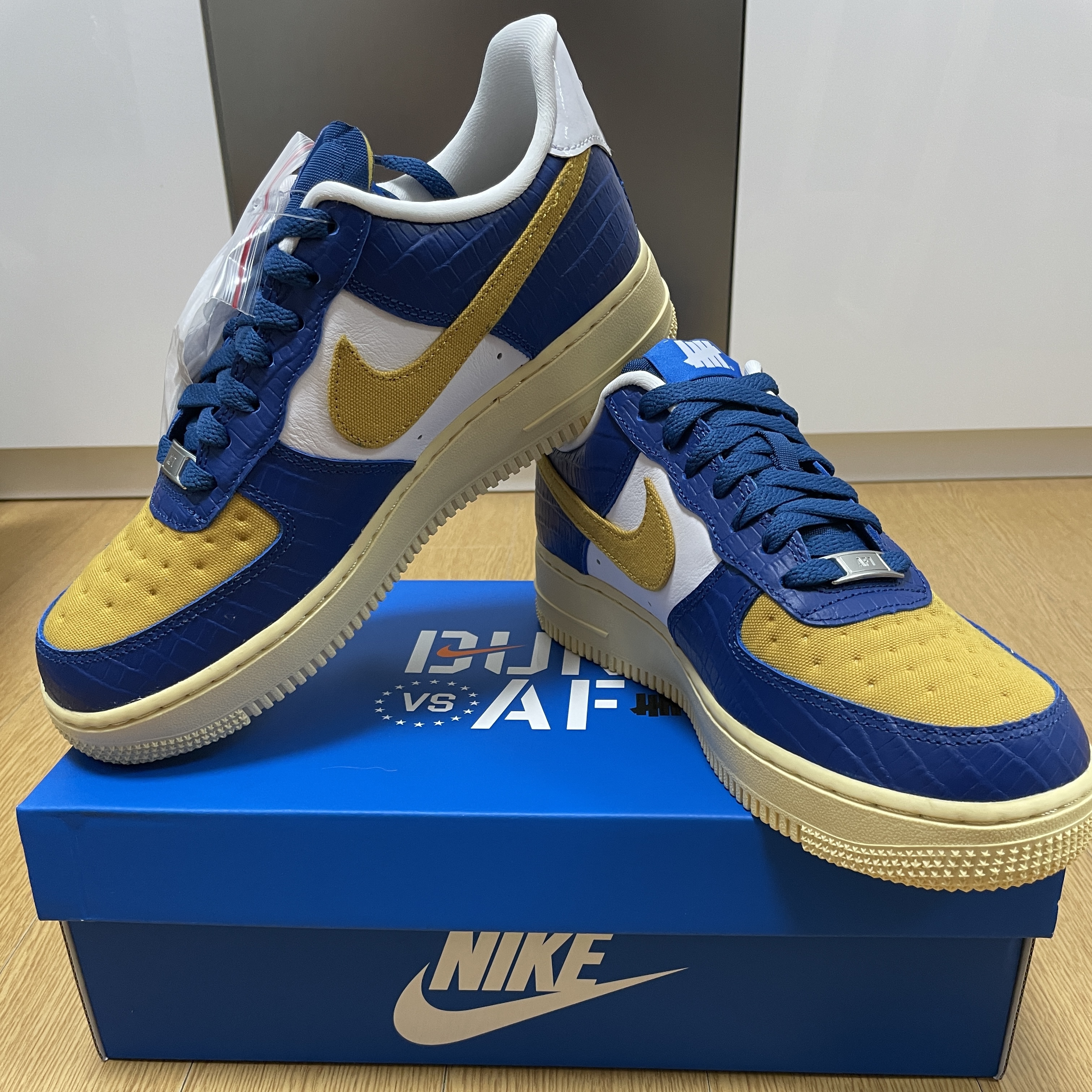 Nike x Undefeated Air Force 1 Low SP 5 On It Court Blue 착용 스타일