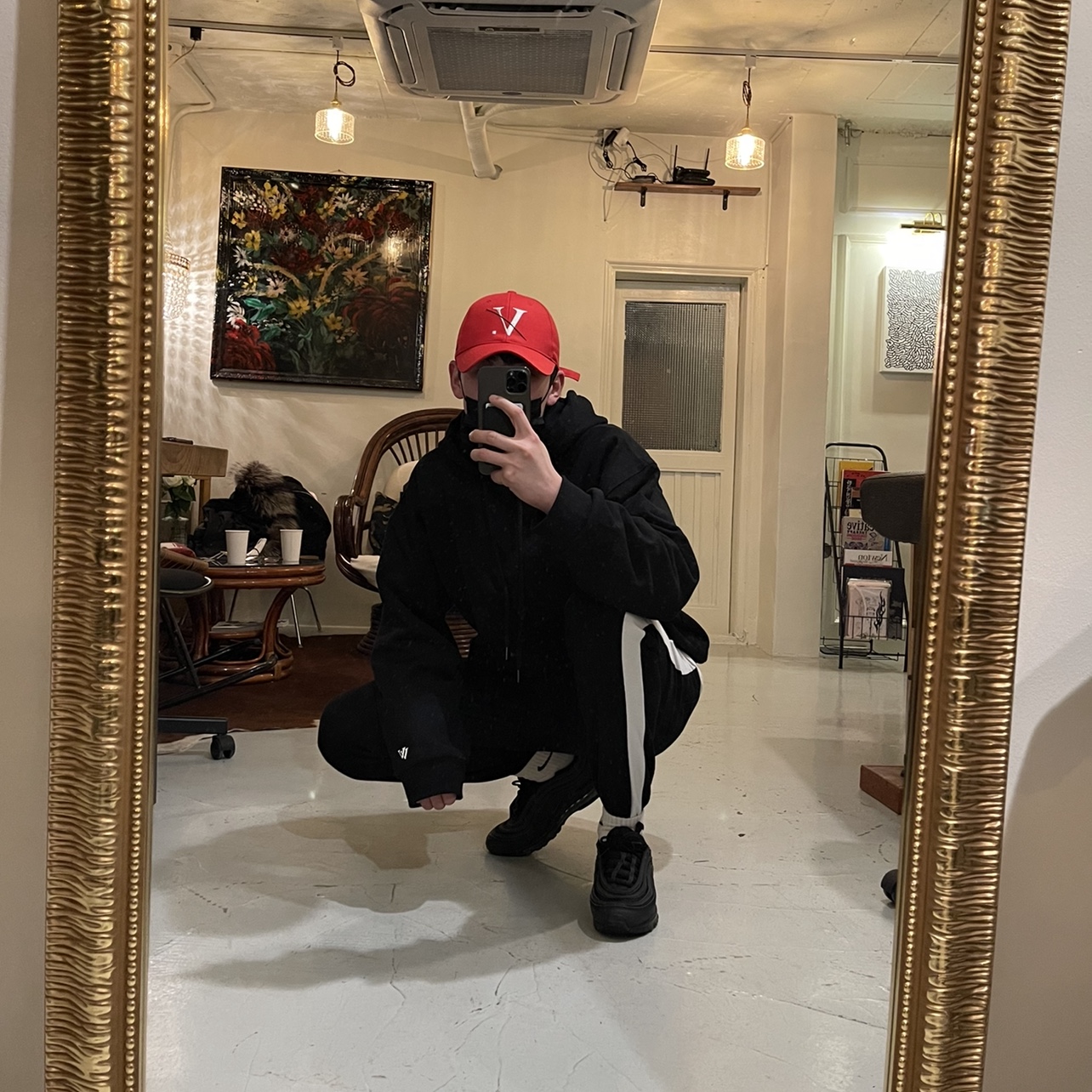 Nike Air Max 97 Triple Black 착용 스타일
