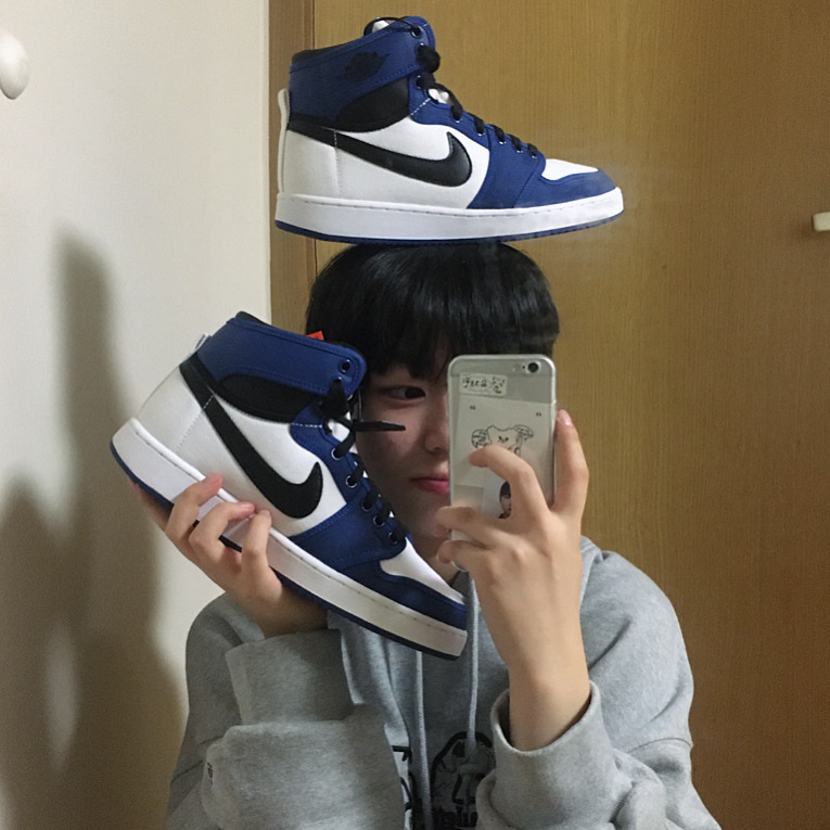 Jordan 1 KO Storm Blue 착용 스타일 - 1