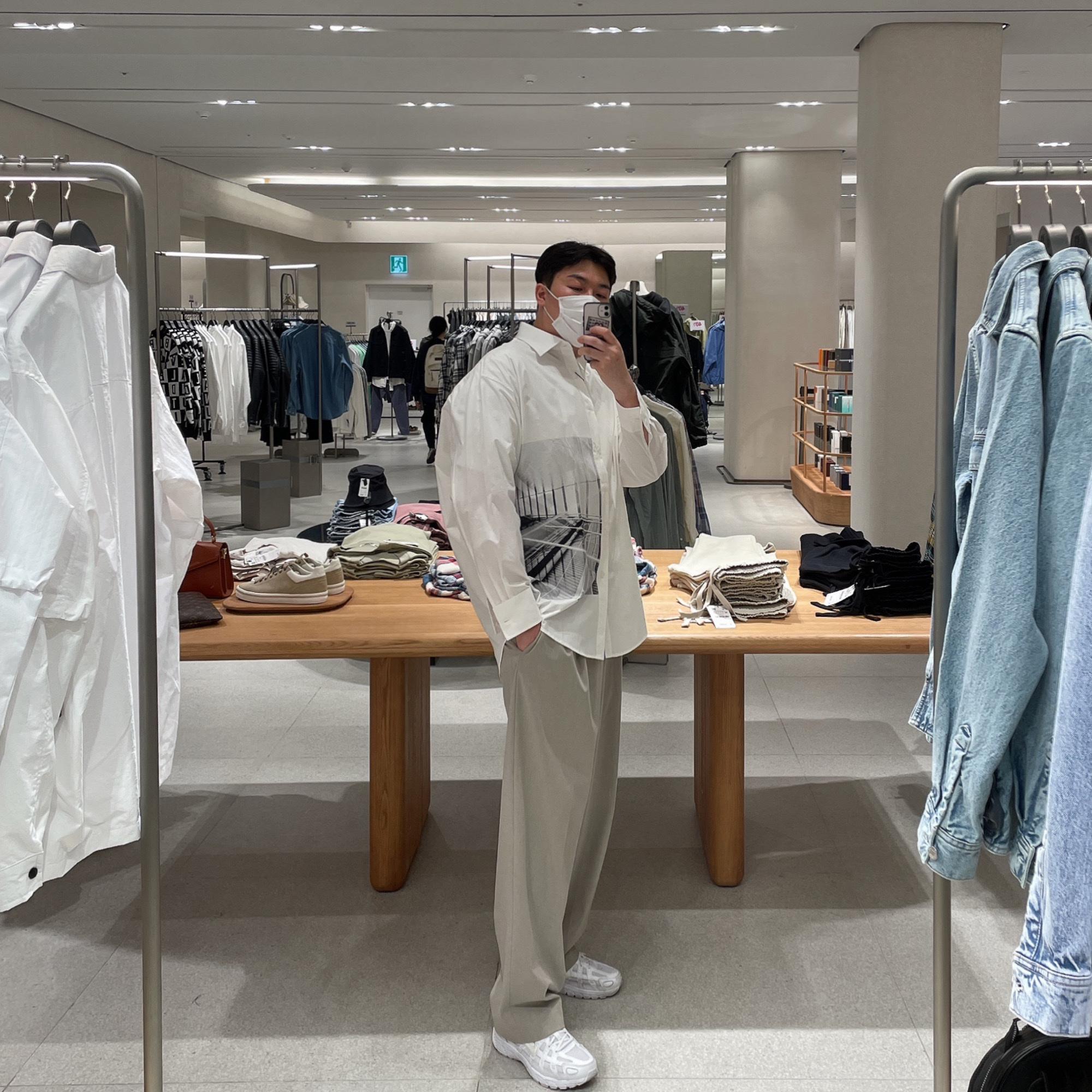 (W) Nike P-6000 White 착용 스타일