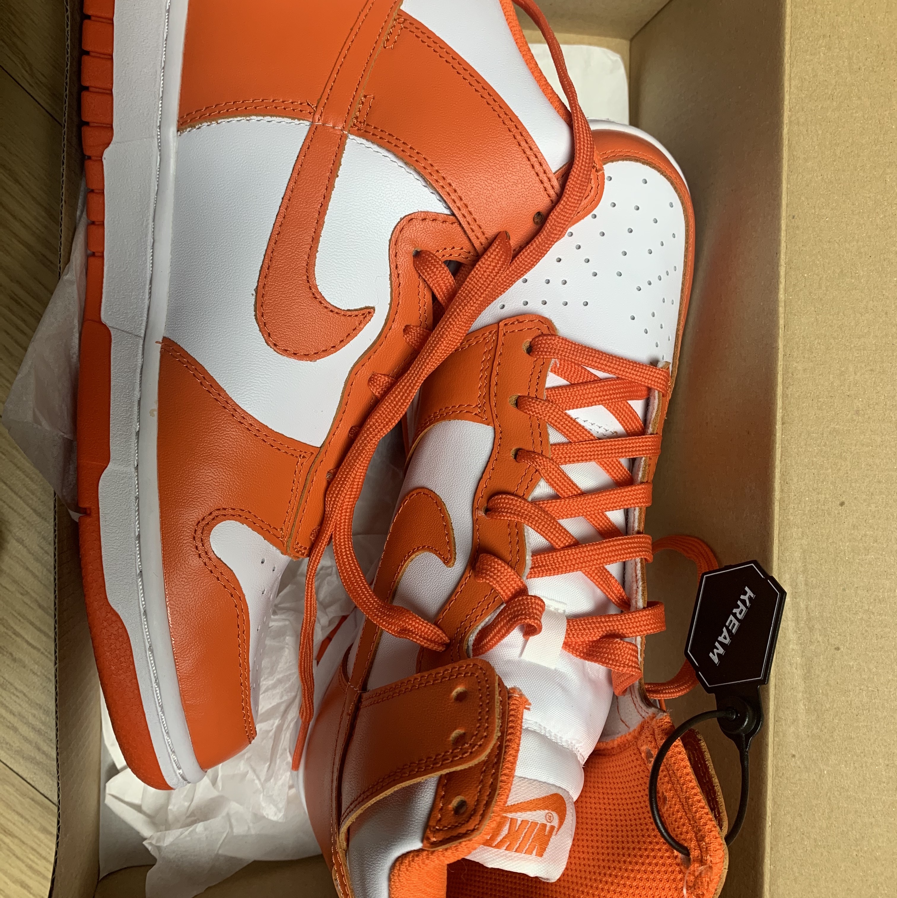 (W) Nike Dunk High Orange Blaze 착용 스타일 - 3