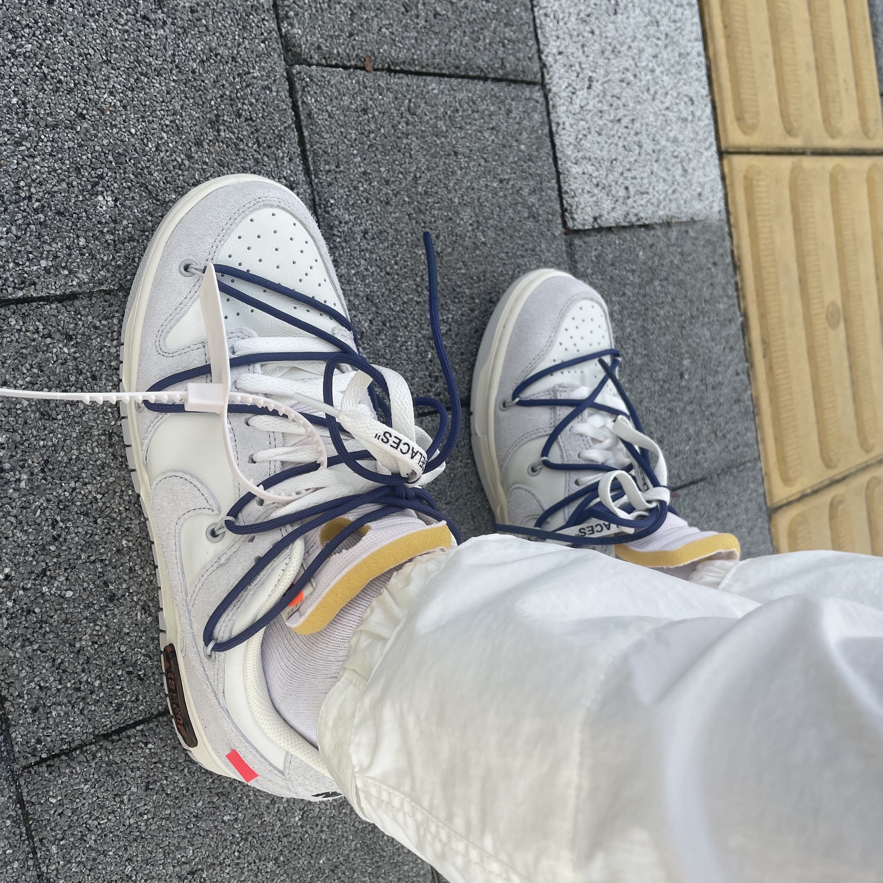 Nike x Off-White Dunk Low The 50 - Lot 18 착용 스타일 - 1