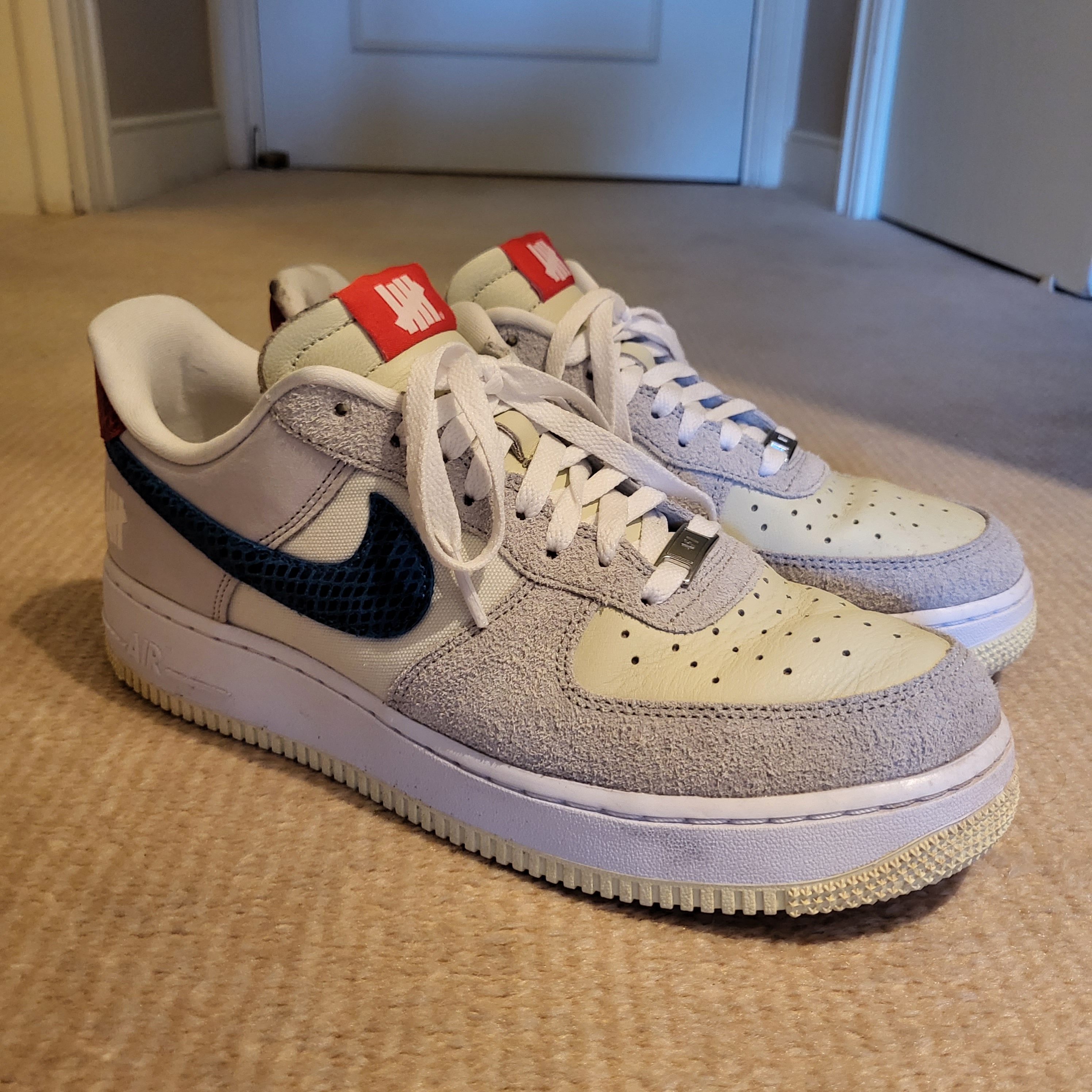 Nike x Undefeated Air Force 1 Low SP 5 On It 착용 스타일