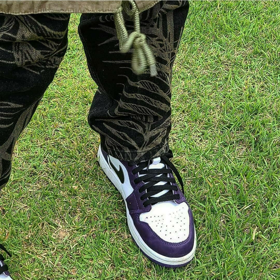 Jordan 1 Retro High OG Court Purple 2020 착용 스타일 - 1