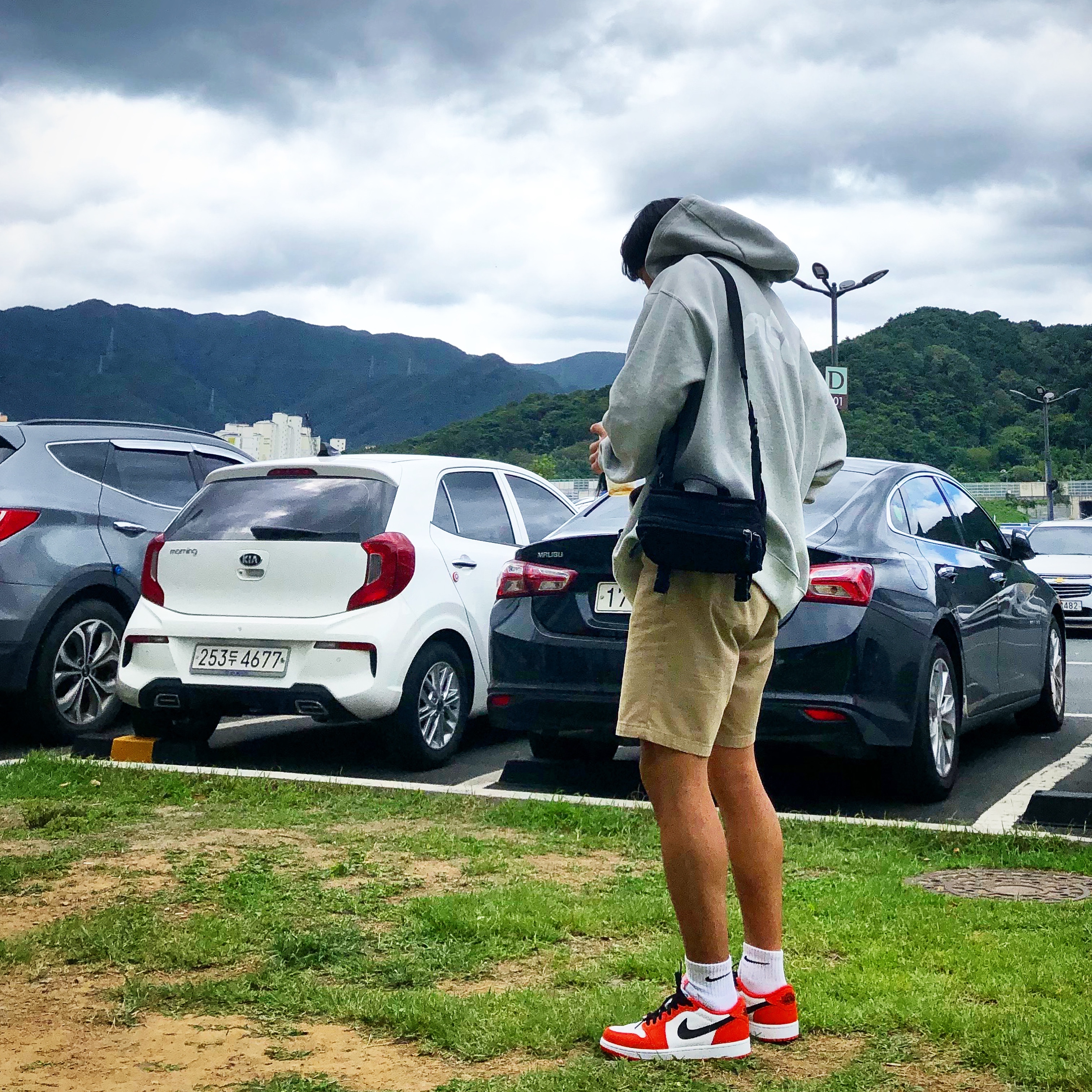 Jordan 1 Low OG Starfish, Nike NRG ACG GPX Dolphin Hoodie Grey - US/EU 착용 스타일