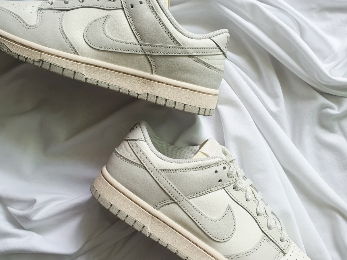 (W) Nike Dunk Low Light Bone 착용 스타일 - 4