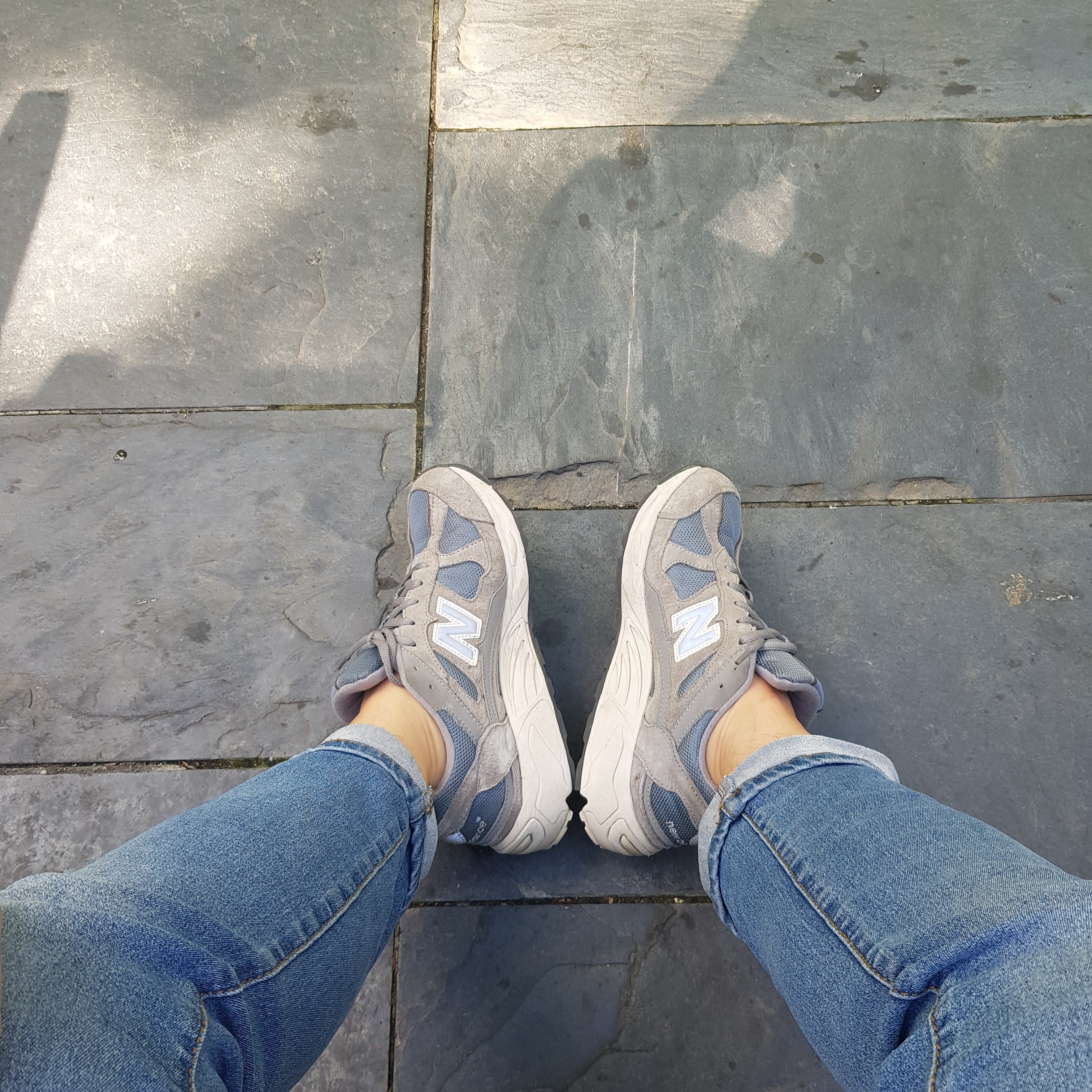 New Balance 878 Steel Blue 착용 스타일