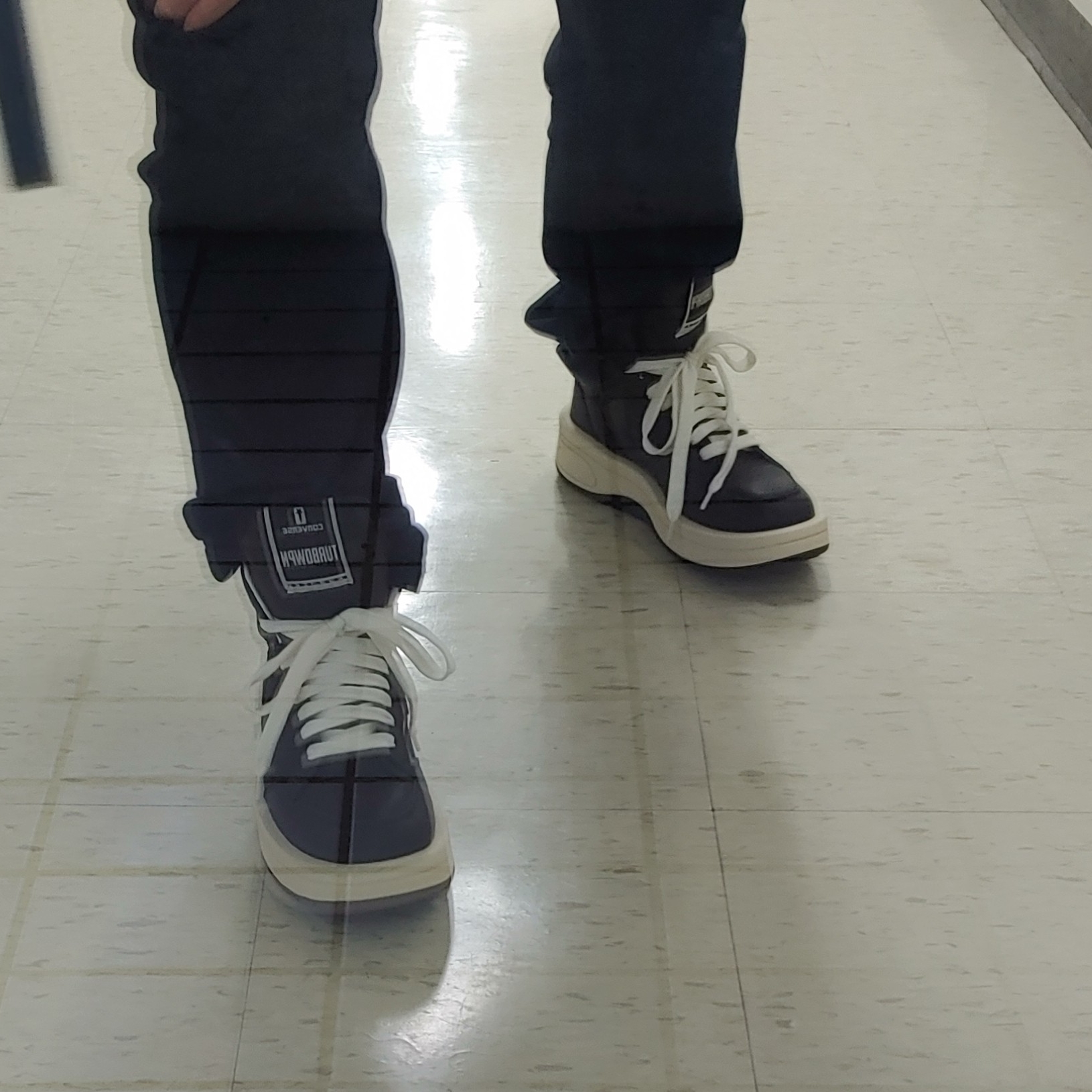 Converse x Drkshdw Turbowpn Black 착용 스타일 - 2