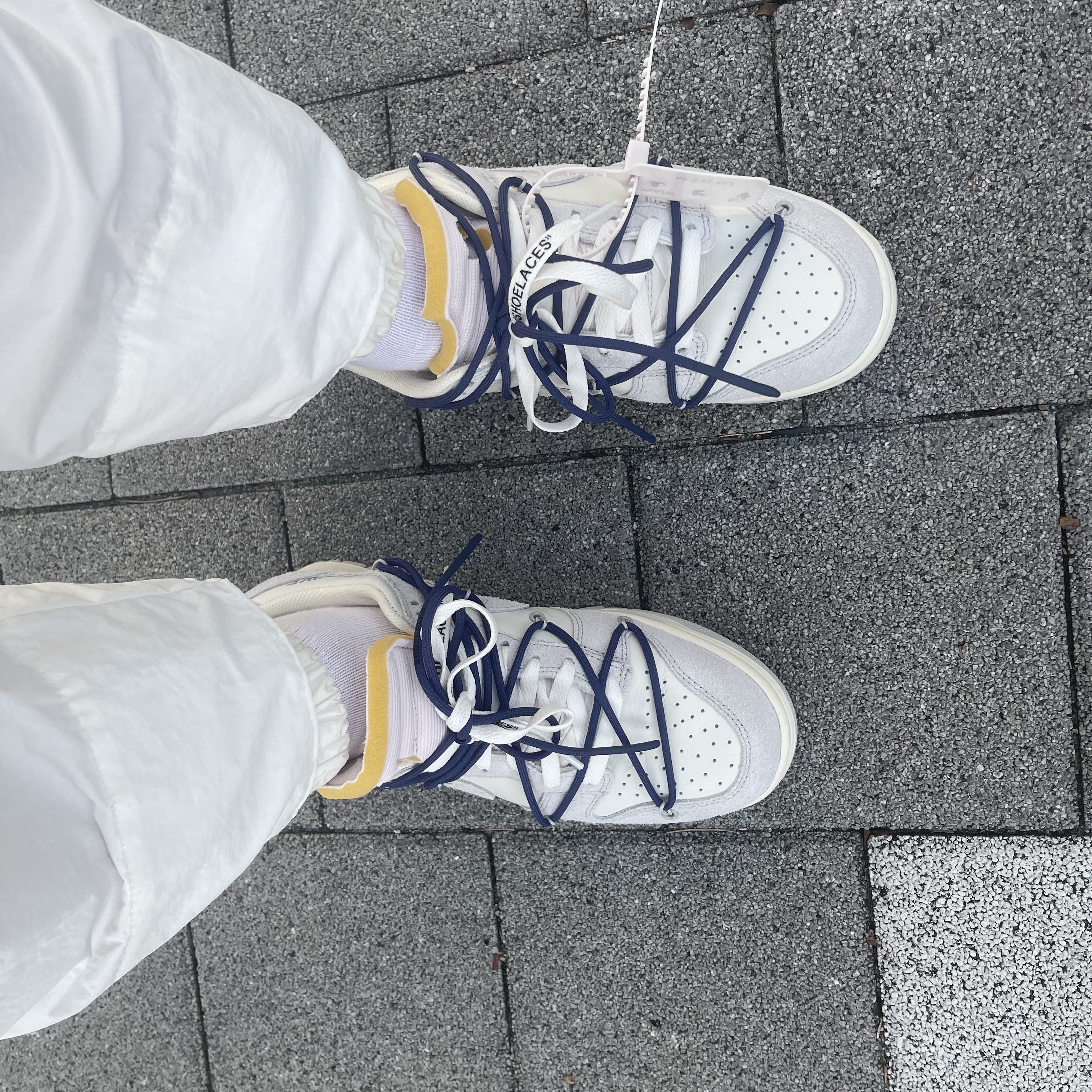 Nike x Off-White Dunk Low The 50 - Lot 18 착용 스타일 - 2