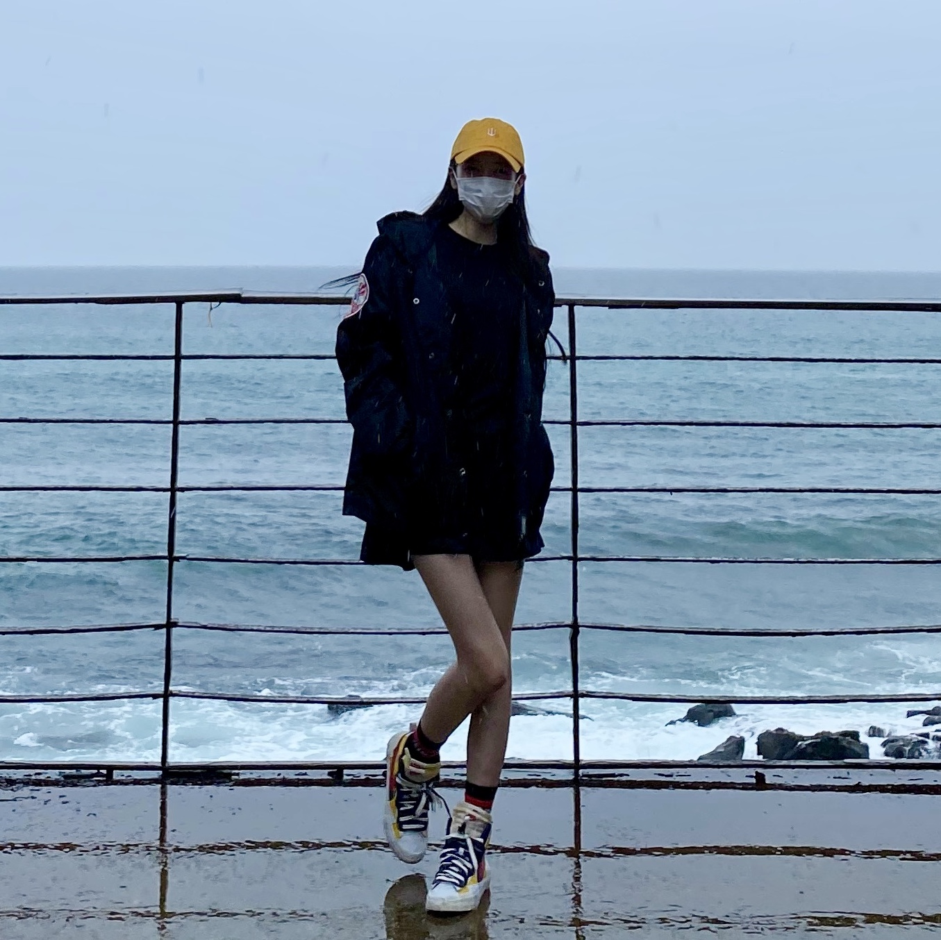 Nike x Sacai Blazer Mid Snow Beach 착용 스타일 - 2