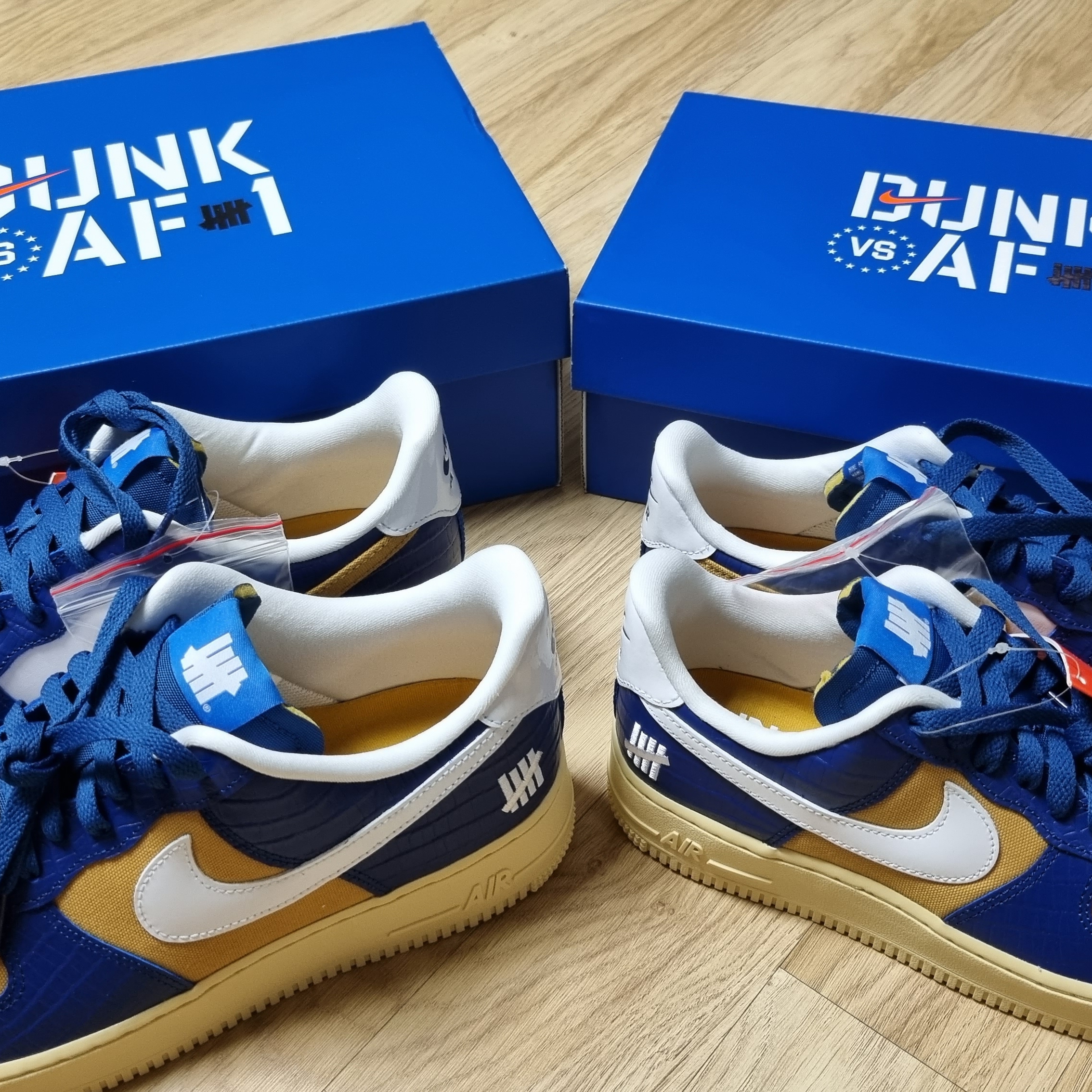 Nike x Undefeated Air Force 1 Low SP 5 On It Court Blue 착용 스타일