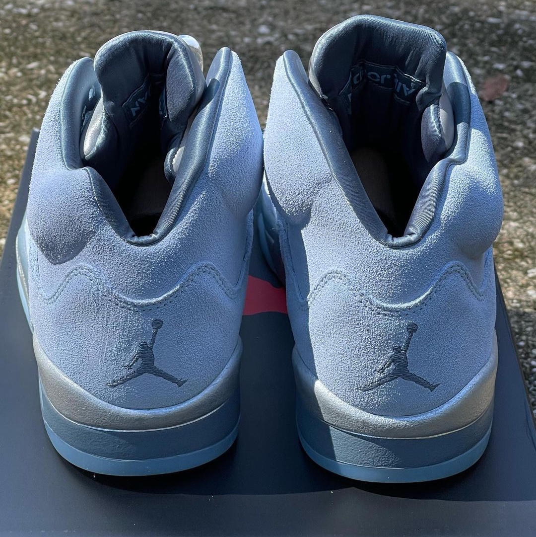 (W) Jordan 5 Retro Bluebird 착용 스타일 - 4