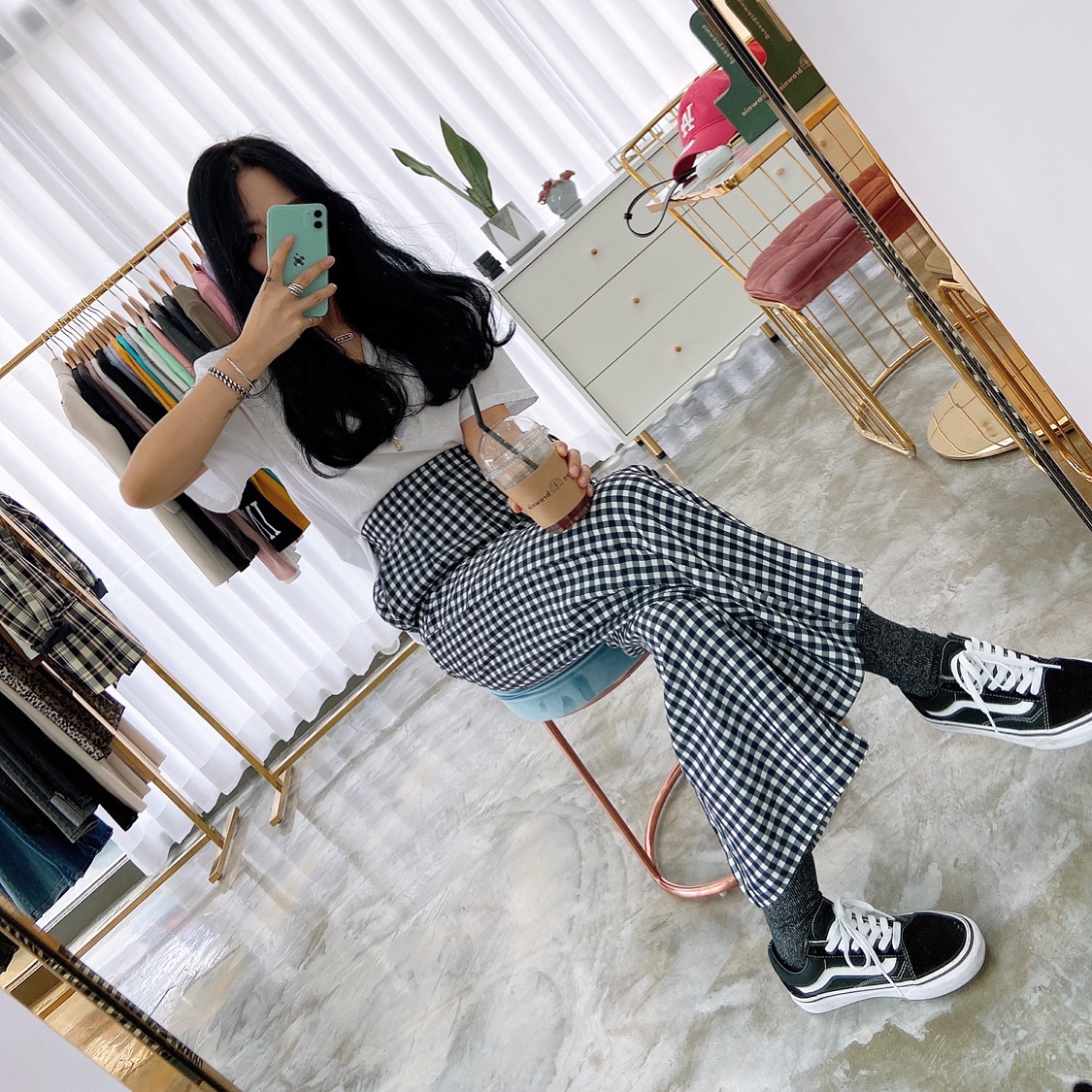 Vans Vault OG Old Skool LX Black 착용 스타일
