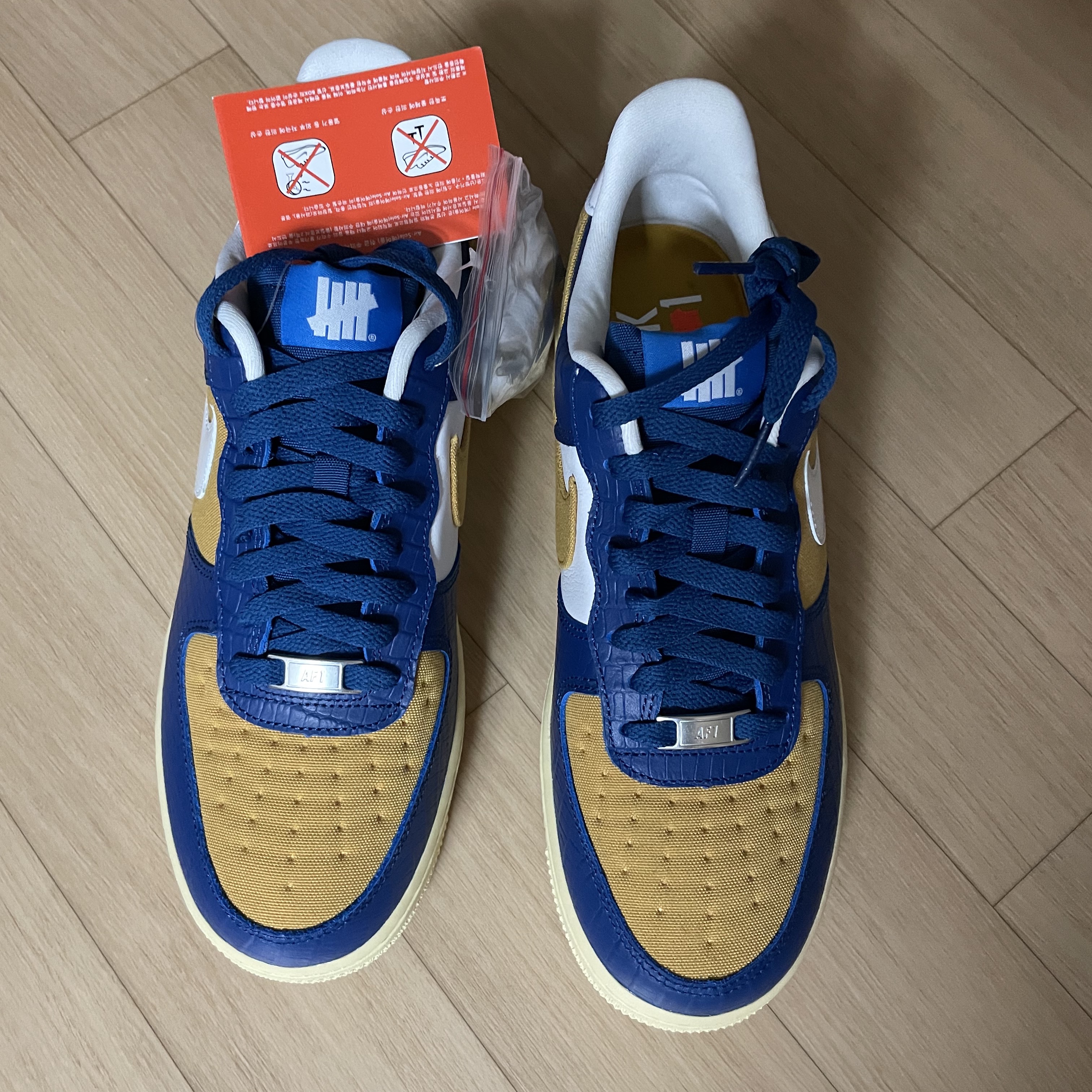Nike x Undefeated Air Force 1 Low SP 5 On It Court Blue 착용 스타일