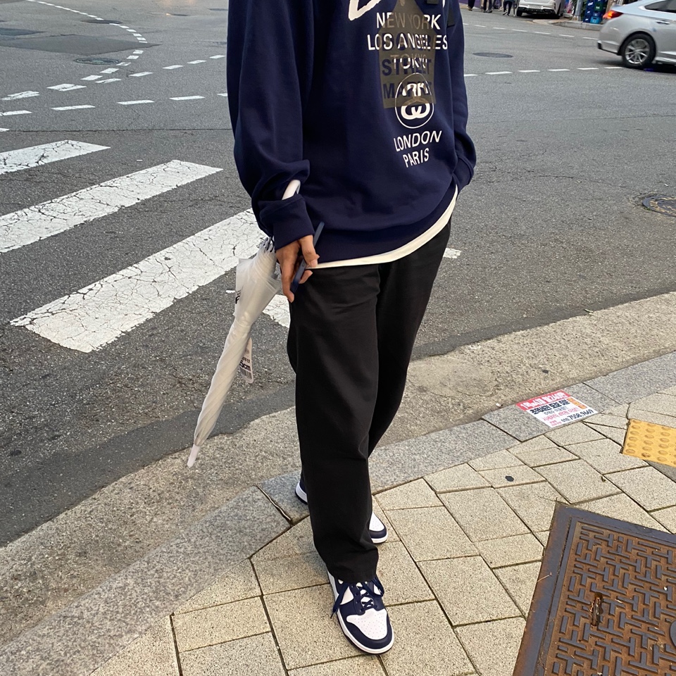 Nike Dunk High Retro Championship Navy 착용 스타일