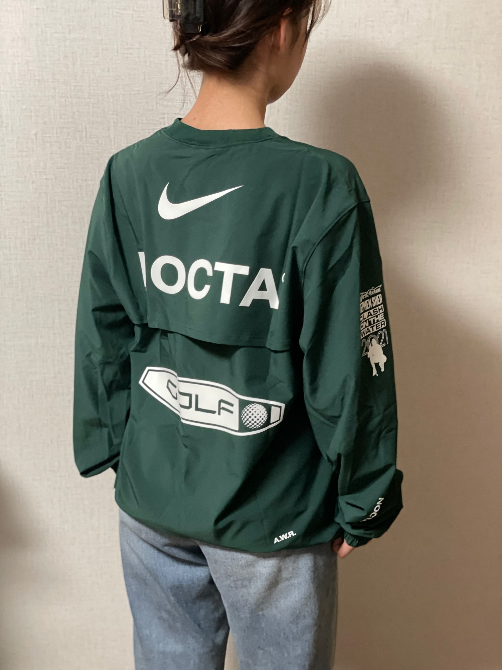Nike x Drake Nocta Golf Crewneck Top Green - Asia 착용 스타일 - 2