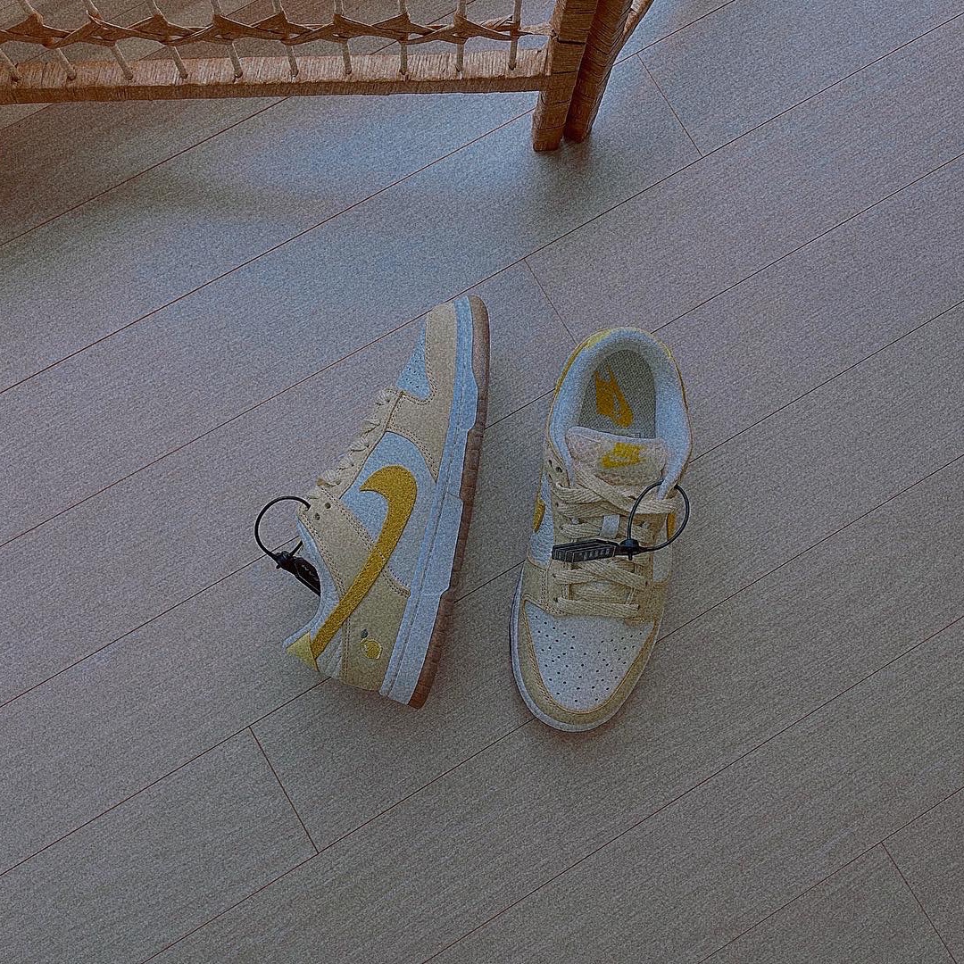 (W) Nike Dunk Low Lemon Drop 착용 스타일 - 3