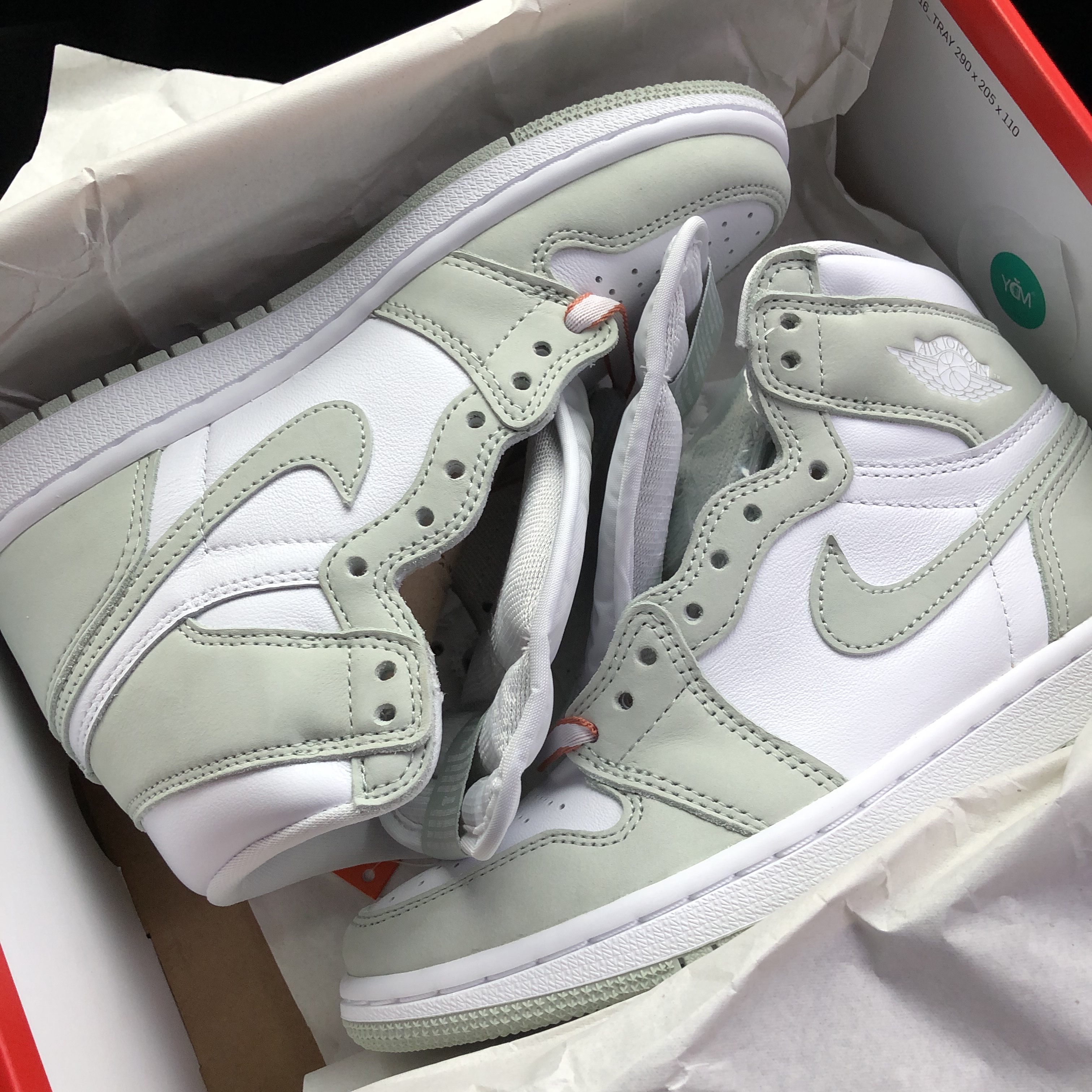 (W) Jordan 1 Retro High OG Seafoam 착용 스타일