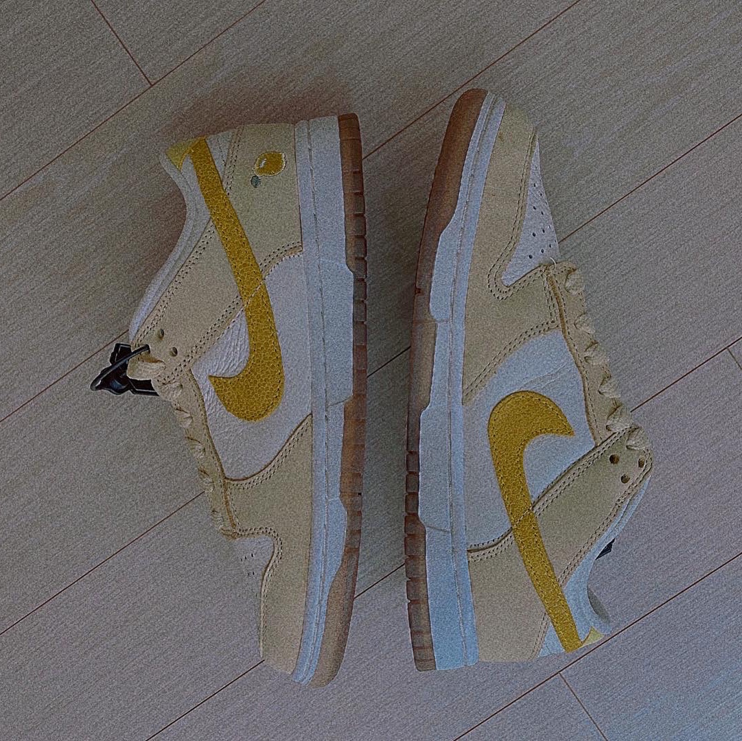 (W) Nike Dunk Low Lemon Drop 착용 스타일 - 1