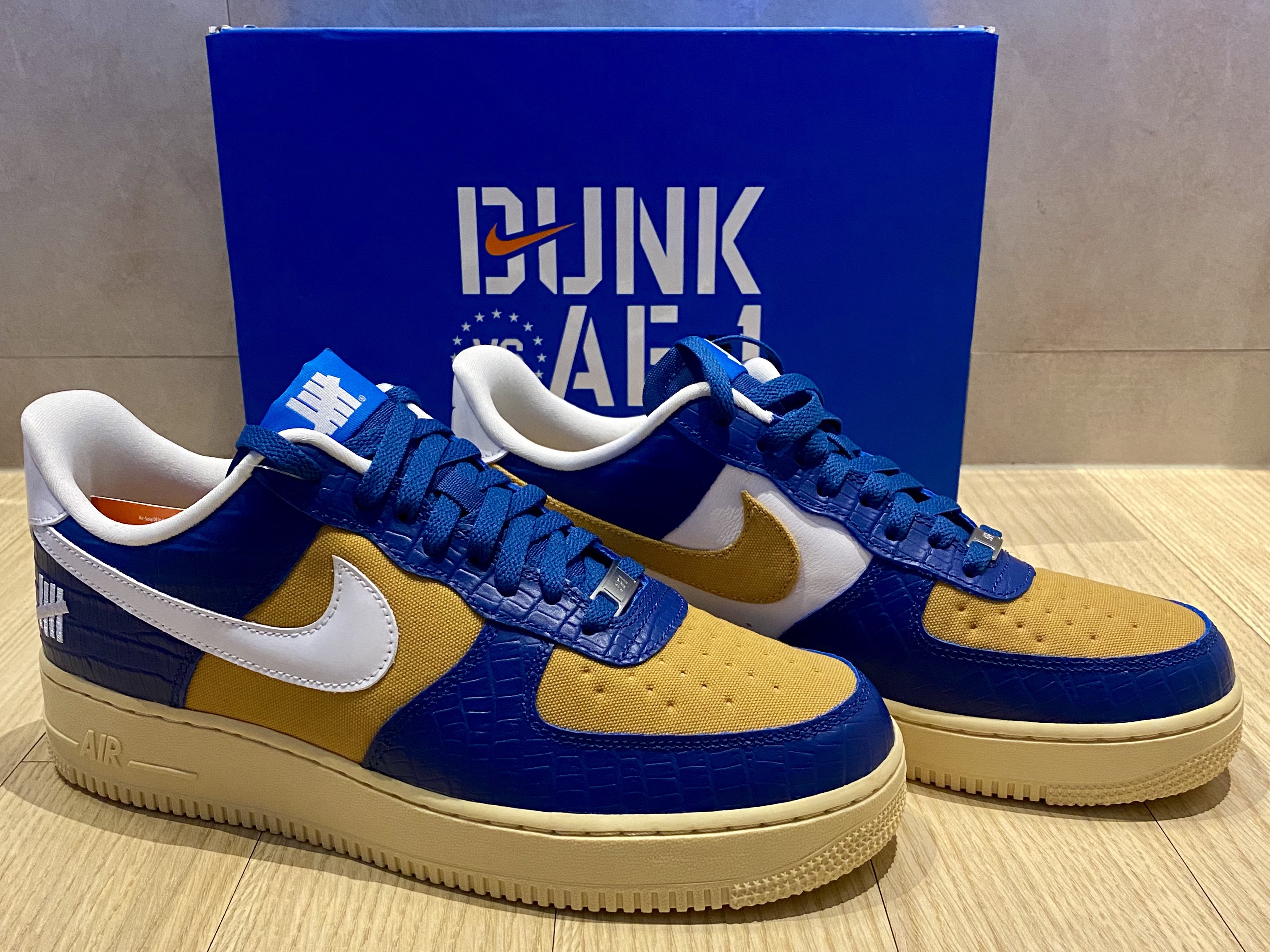 Nike x Undefeated Air Force 1 Low SP 5 On It Court Blue 착용 스타일