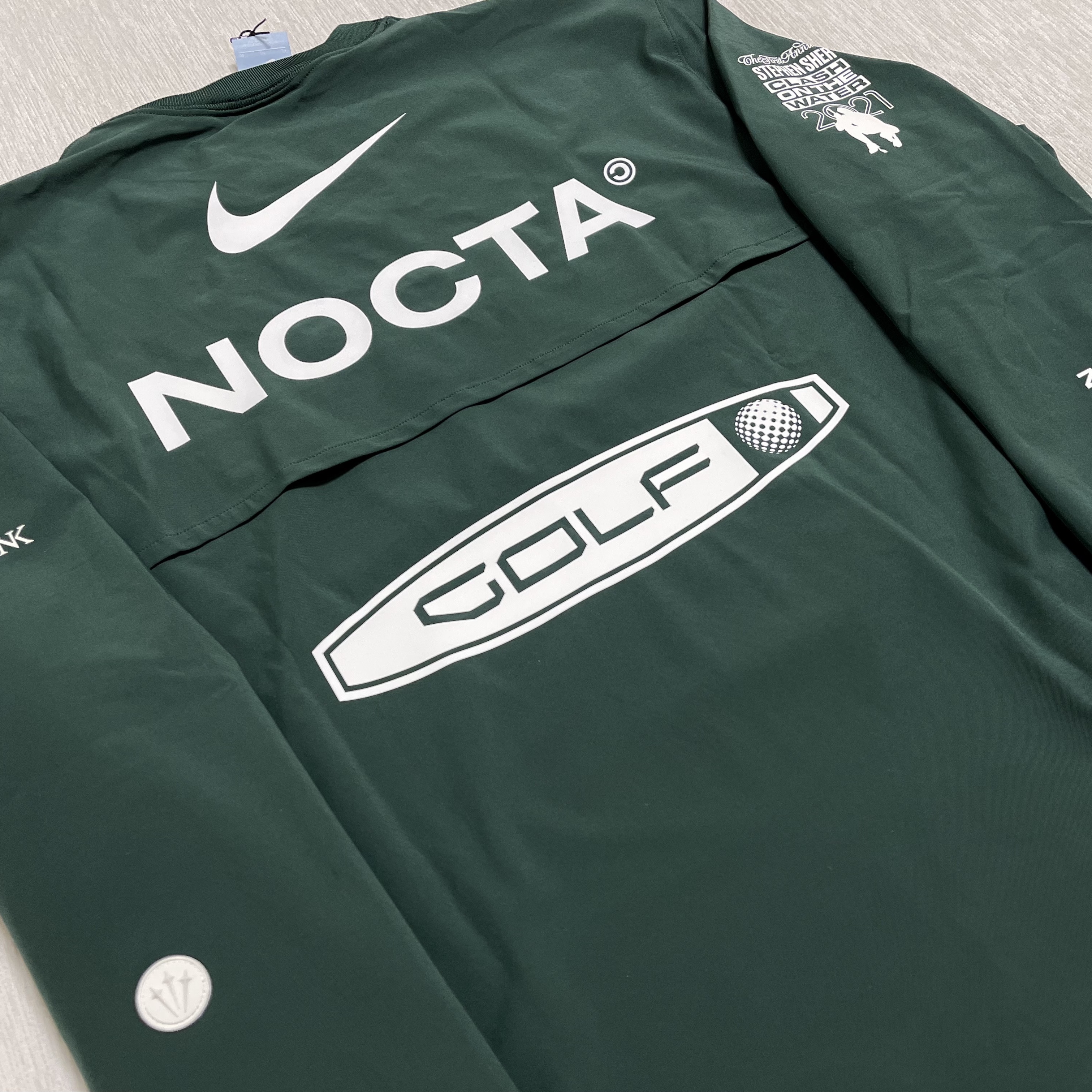 Nike x Drake Nocta Golf Crewneck Top Green - Asia 착용 스타일 - 1
