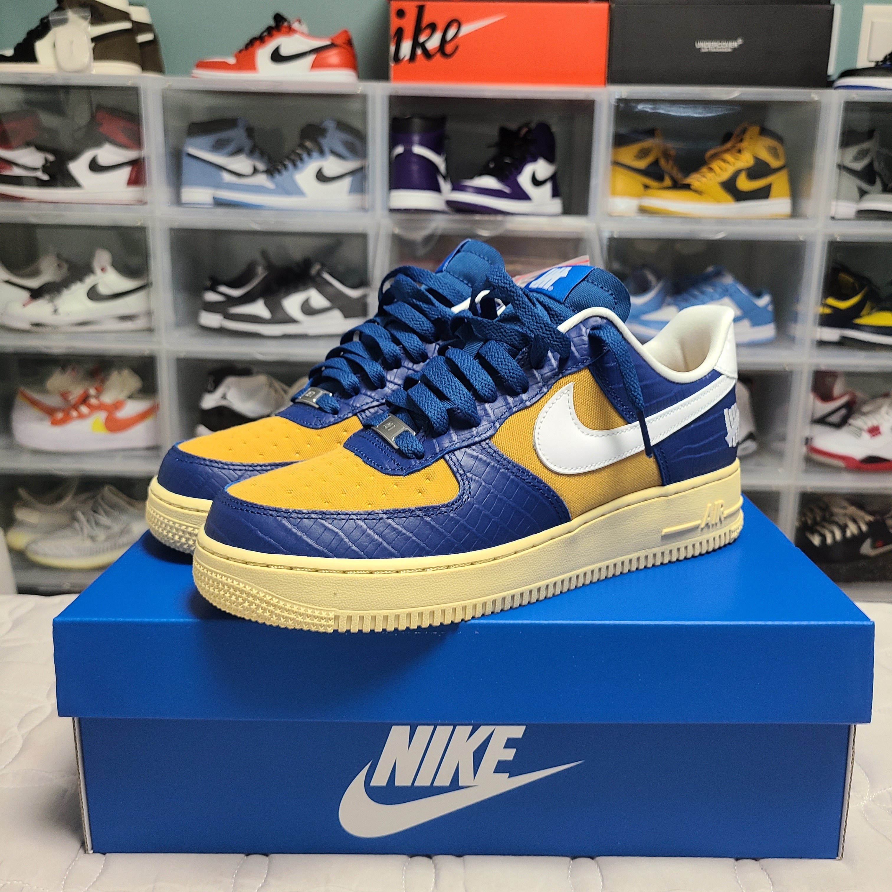 Nike x Undefeated Air Force 1 Low SP 5 On It Court Blue 착용 스타일 - 1