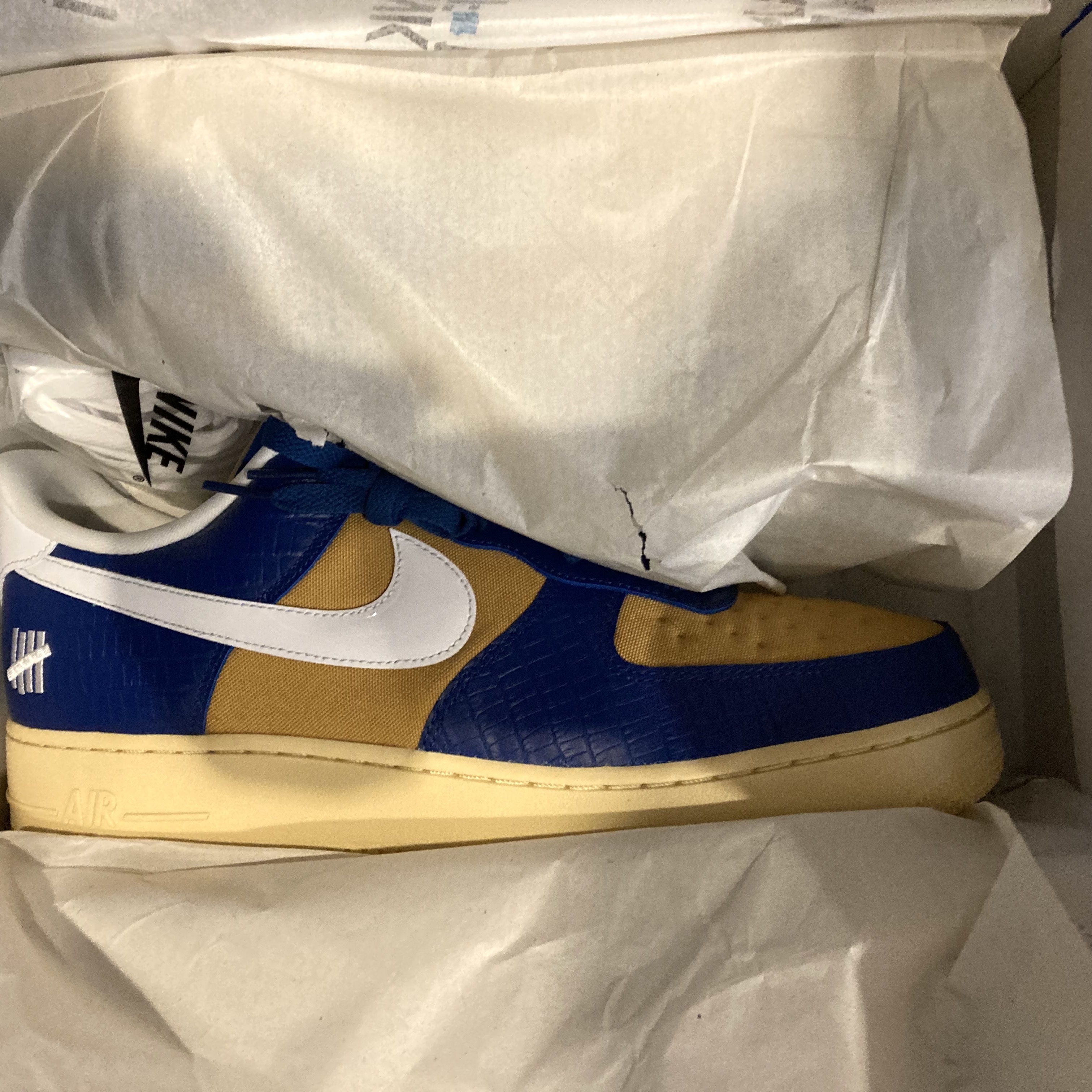 Nike x Undefeated Air Force 1 Low SP 5 On It Court Blue 착용 스타일