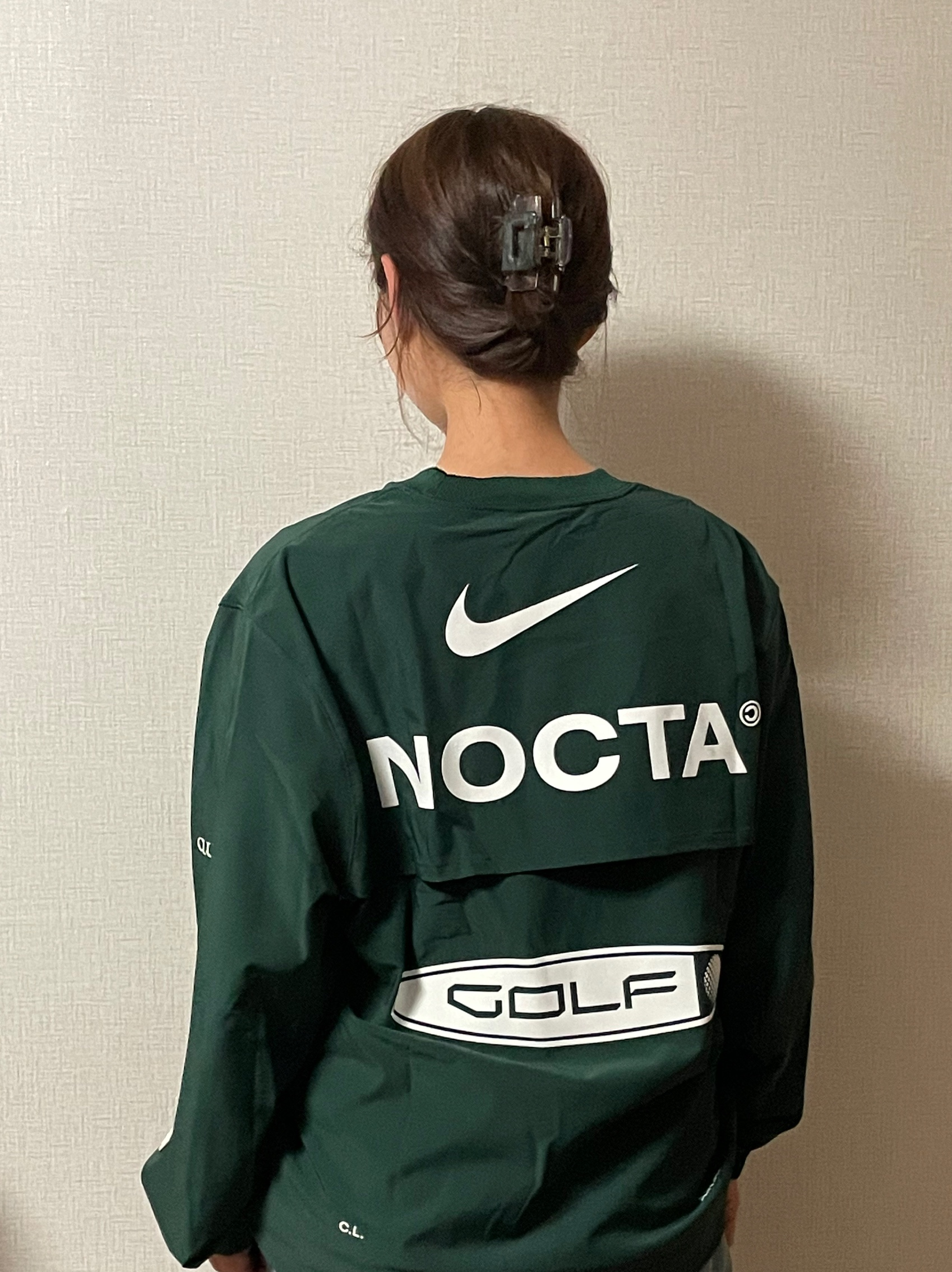 Nike x Drake Nocta Golf Crewneck Top Green - Asia 착용 스타일 - 1